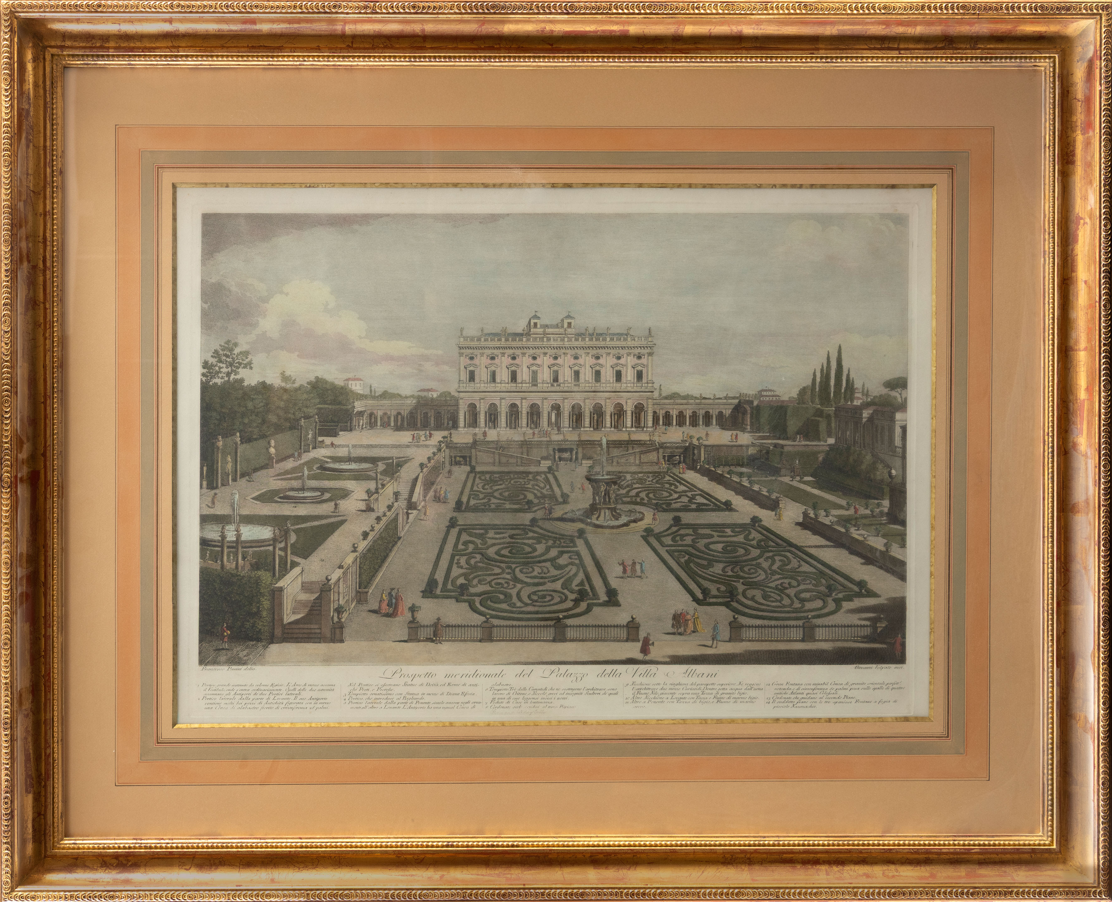 GIOVANNI VOLPATO (1735-1803) según FRANCESCO PANINI (1745-1812)
Villa y jardines Albani en...