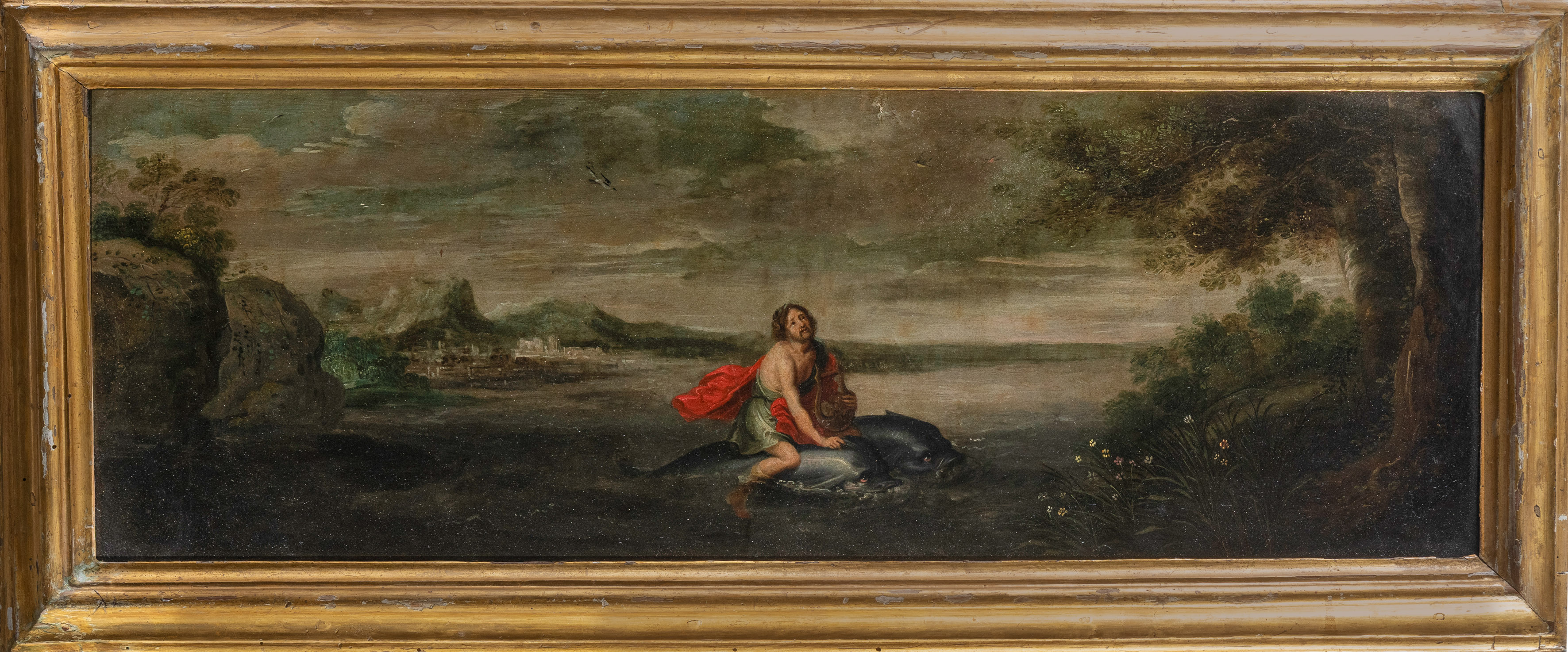ESCUELA FLAMENCA, S. XVII
"Arión de Lesbos rescatado por los delfines"
1630-1640
Óleo sobre...