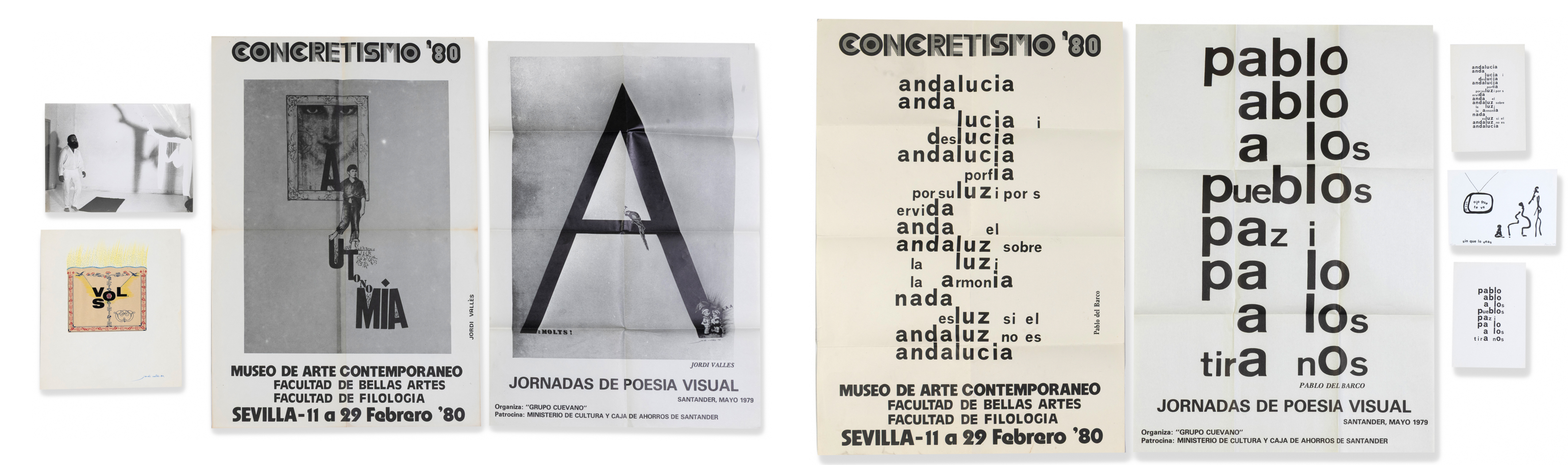CONCRETISMO'80
Conjunto de carteles y postales de las jornadas de poesía visual