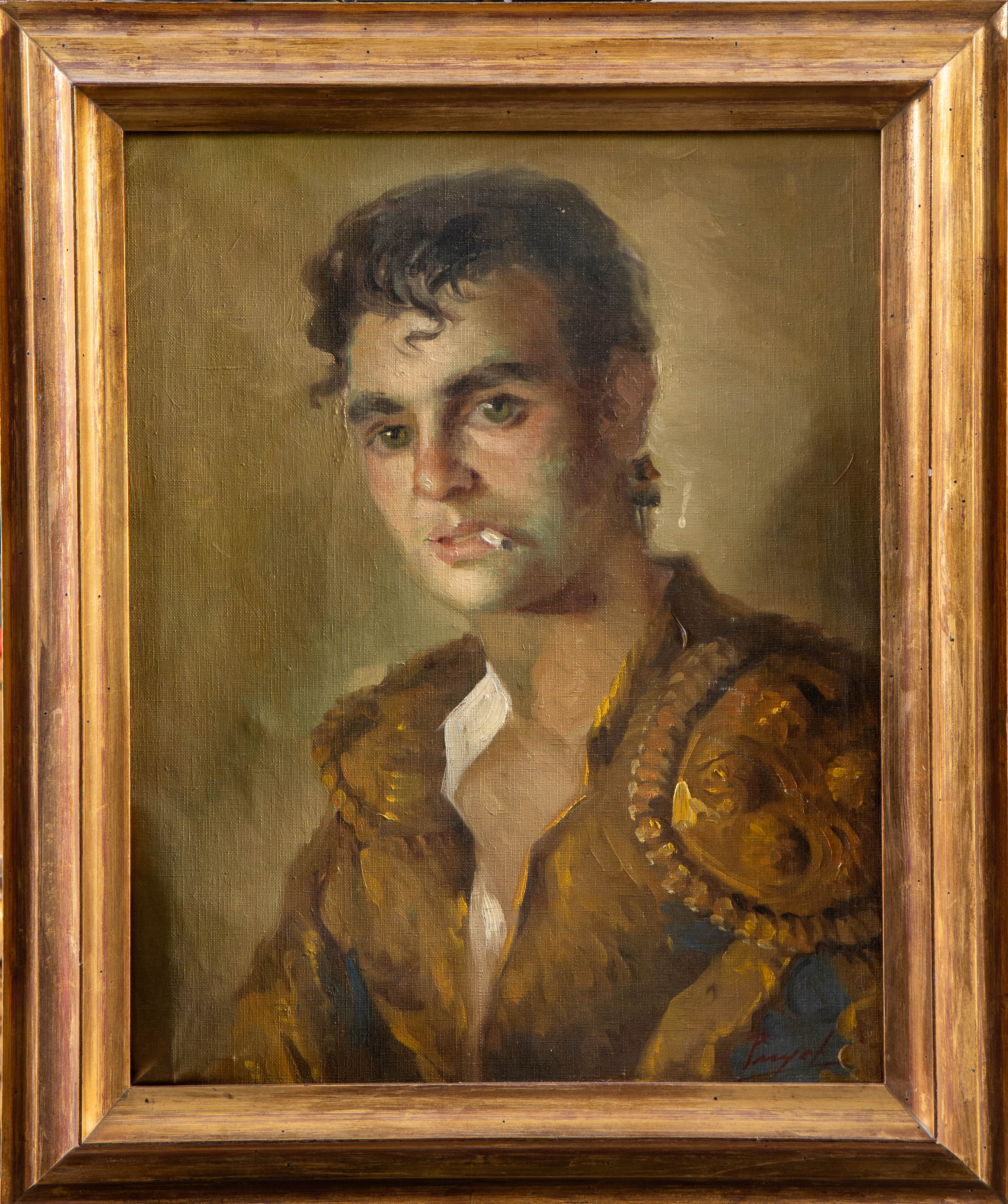 JOSÉ PUNYET (Málaga, 1922-Madrid, 2004)
"Torero"
Óleo sobre lienzo.
Medidas: 50 x 40 cm,
Firmado en...
