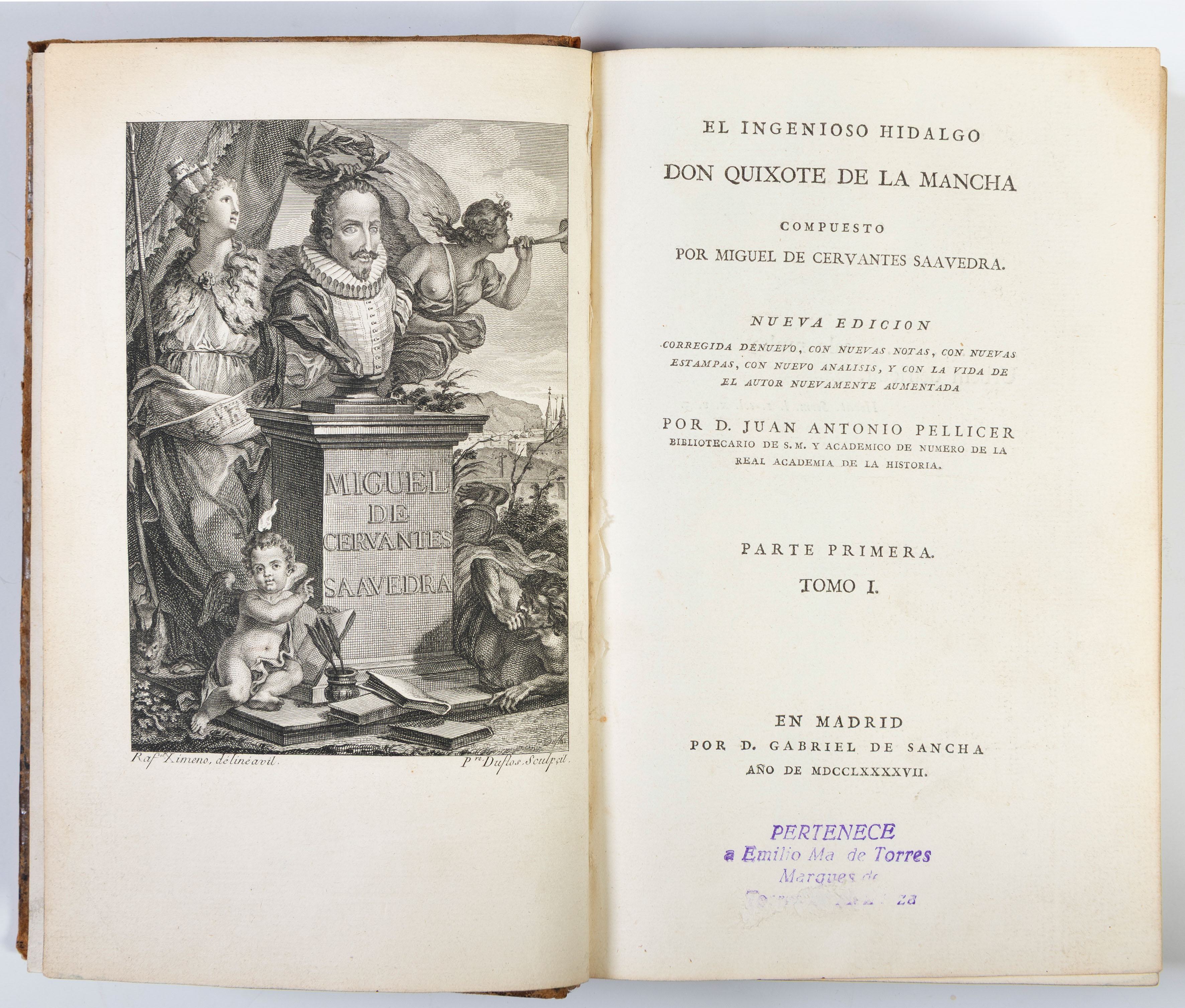 MIGUEL DE CERVANTES
“El ingenioso hidalgo don Quijote de la Mancha”
Ed., Madrid, Gabriel de...