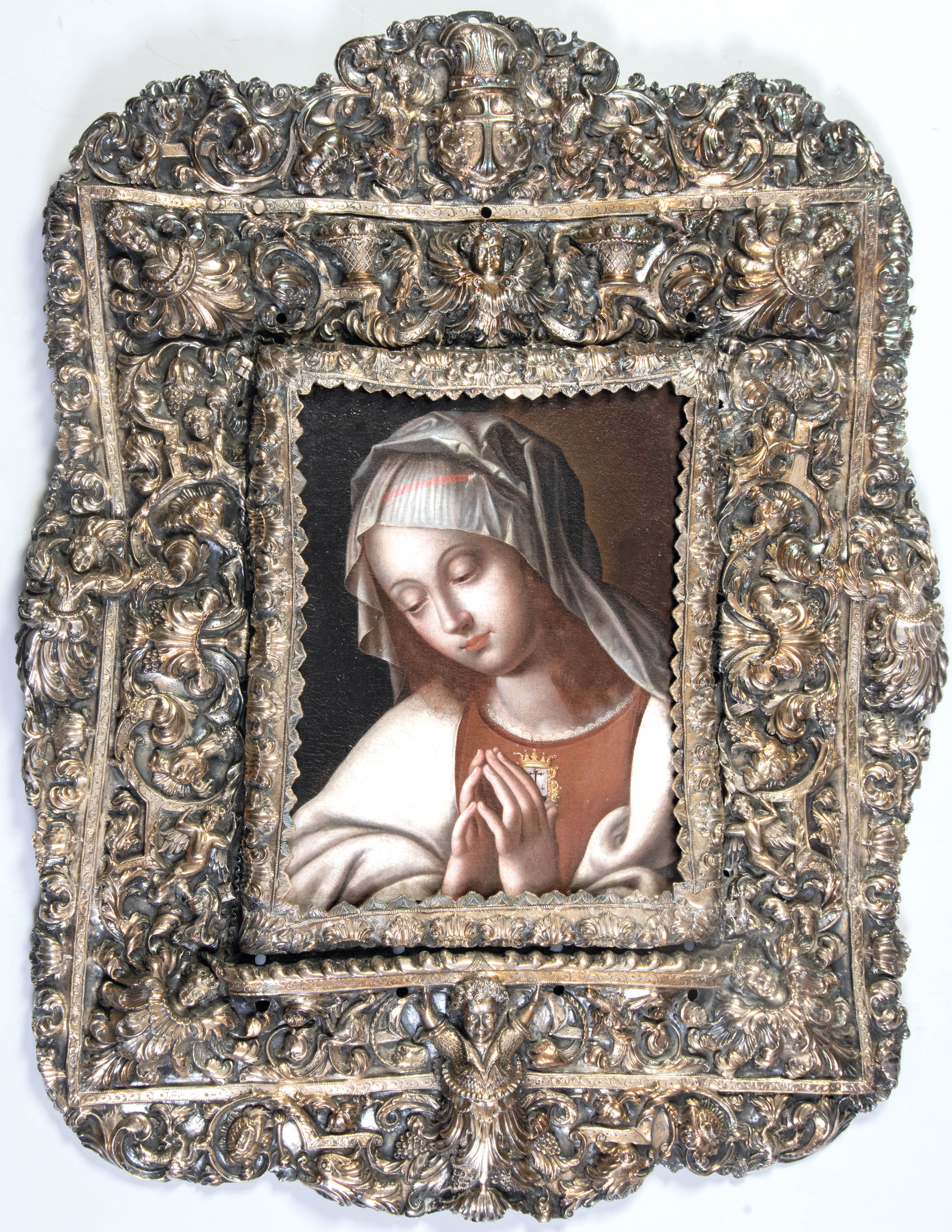 MARCO DE PLATA CON PINTURA DE LA VIRGEN DEL CARMEN

BERNARDINO BITTI (Camerino, 1548-Lima,...