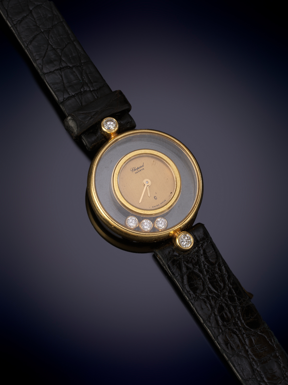 CHOPARD HAPPY DIAMONDS GENEVE RELOJ DE PULSERA PARA SEÑORA CAJA EN ORO AMARILLO DE 18K PUNZONADA Y...