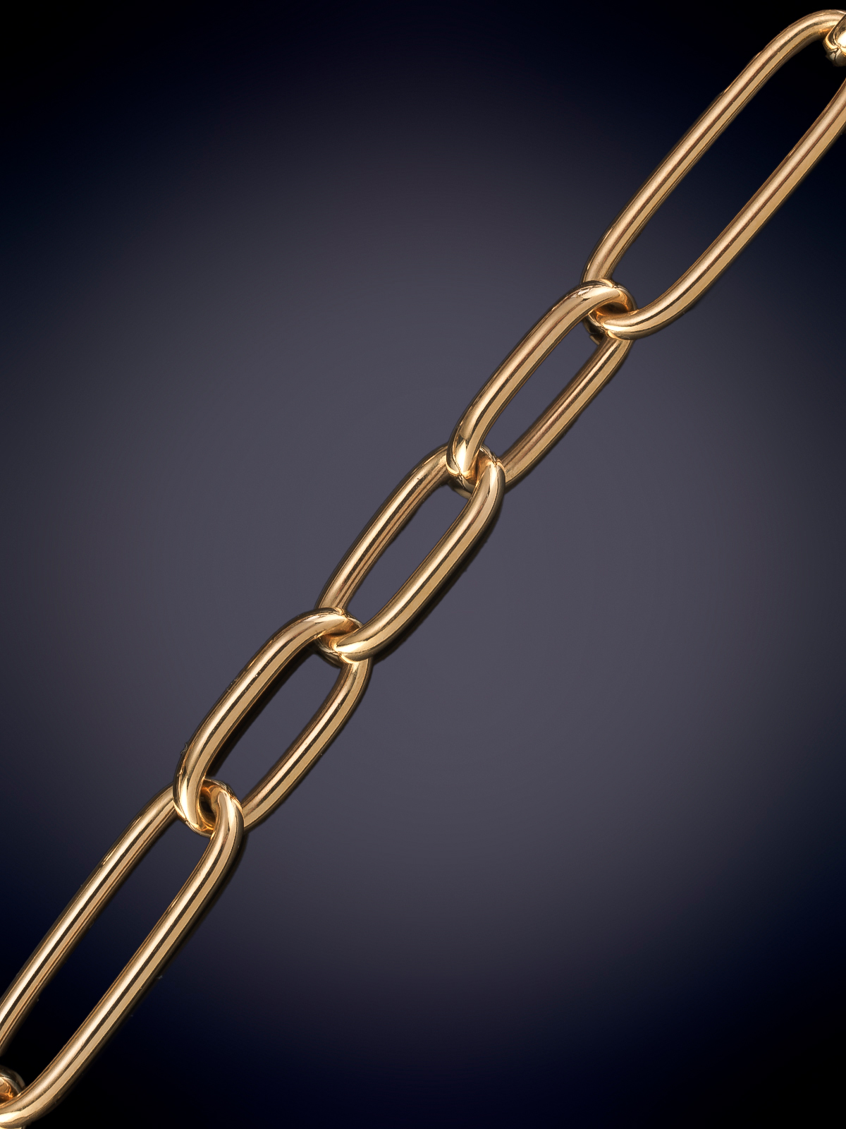 SUAREZ. PULSERA DE ESLABÓN ABIERTO EN ORO AMARILLO DE 18K.