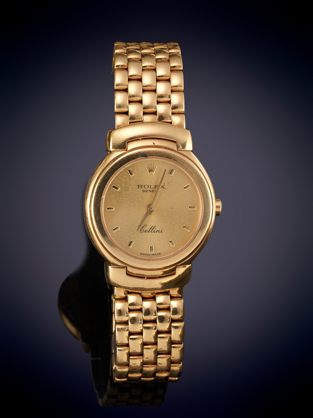 ROLEX CELLINI. RELOJ DE PULSERA PARA SEÑORA. CAJA Y BRAZALETE EN ORO AMARILLO DE 18K. ESFERA...