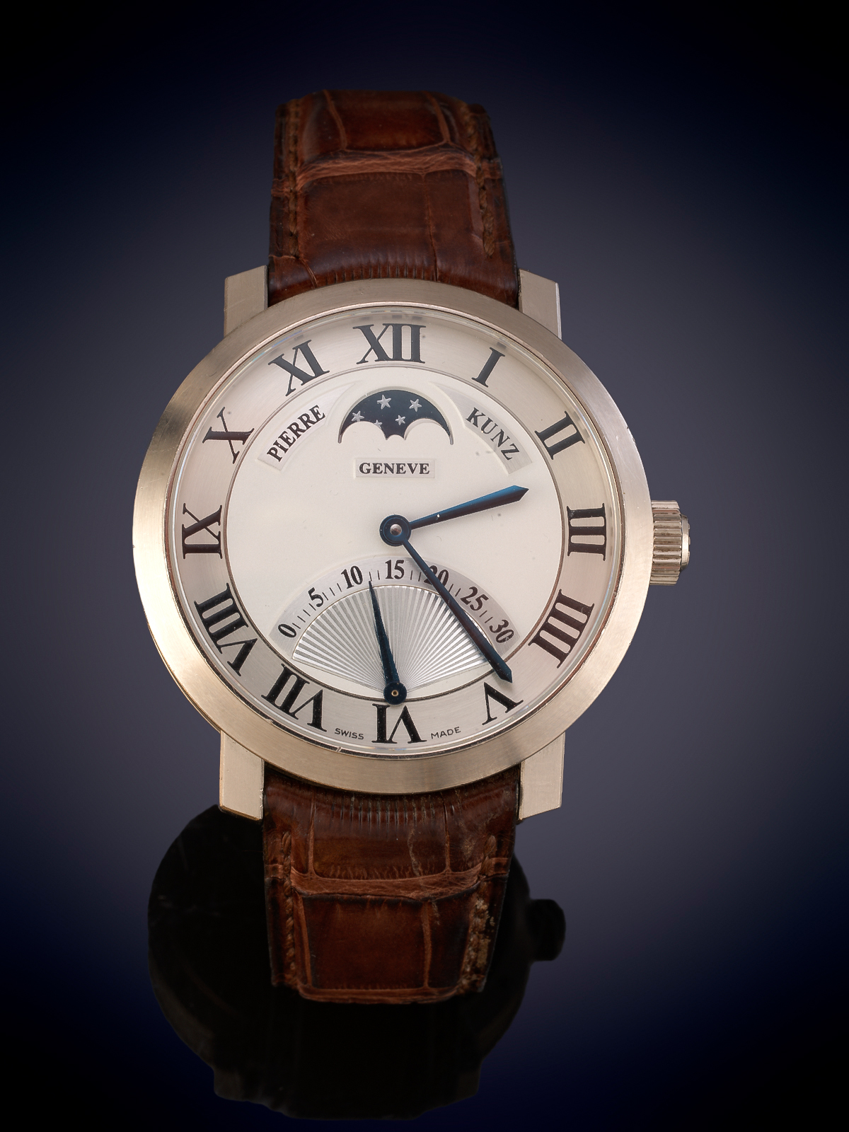 PIERRE KUNZ GENEVE.MODELO SPIRIT OF CHALLENGE.NUMERO 59. RELOJ DE PULSERA PARA CABALLERO EN ORO...
