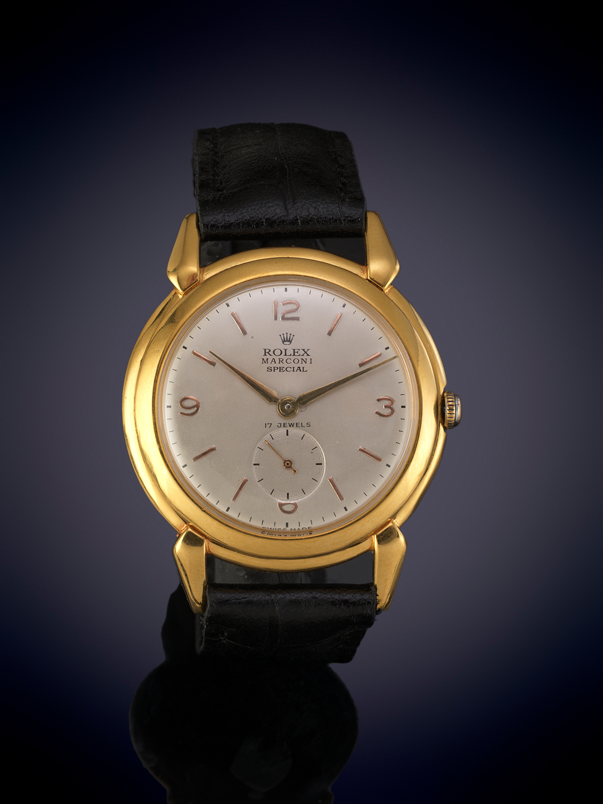 ROLEX MARCONI ESPECIAL. RELOJ DE PULSERA PARA CABALLERO. CAJA DE PLAQUÉ DE ORO AMARILLO. ESFERA...