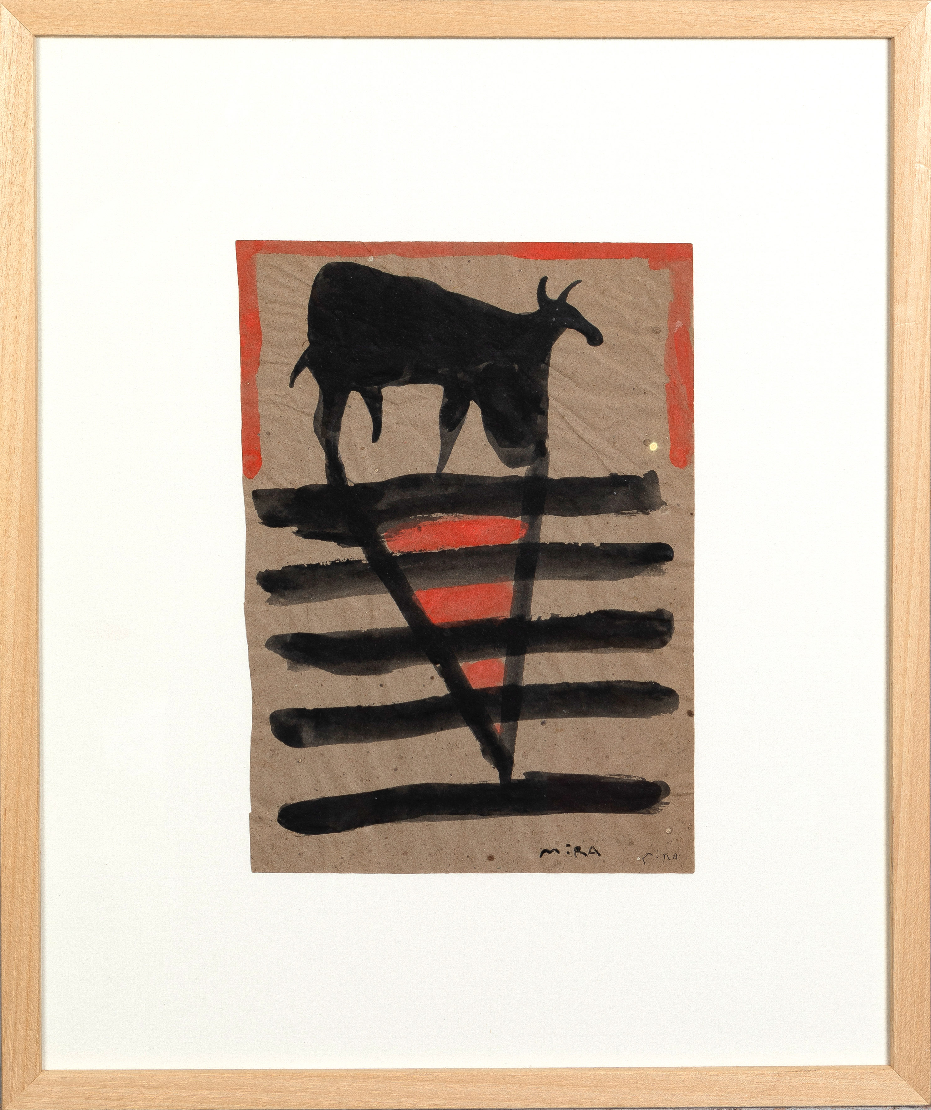 VÍCTOR MIRA (Zaragoza 1949-Munich 2003)
“Mediodía”. c. 1980
Gouache sobre papel
Firmado
Medidas: 32...