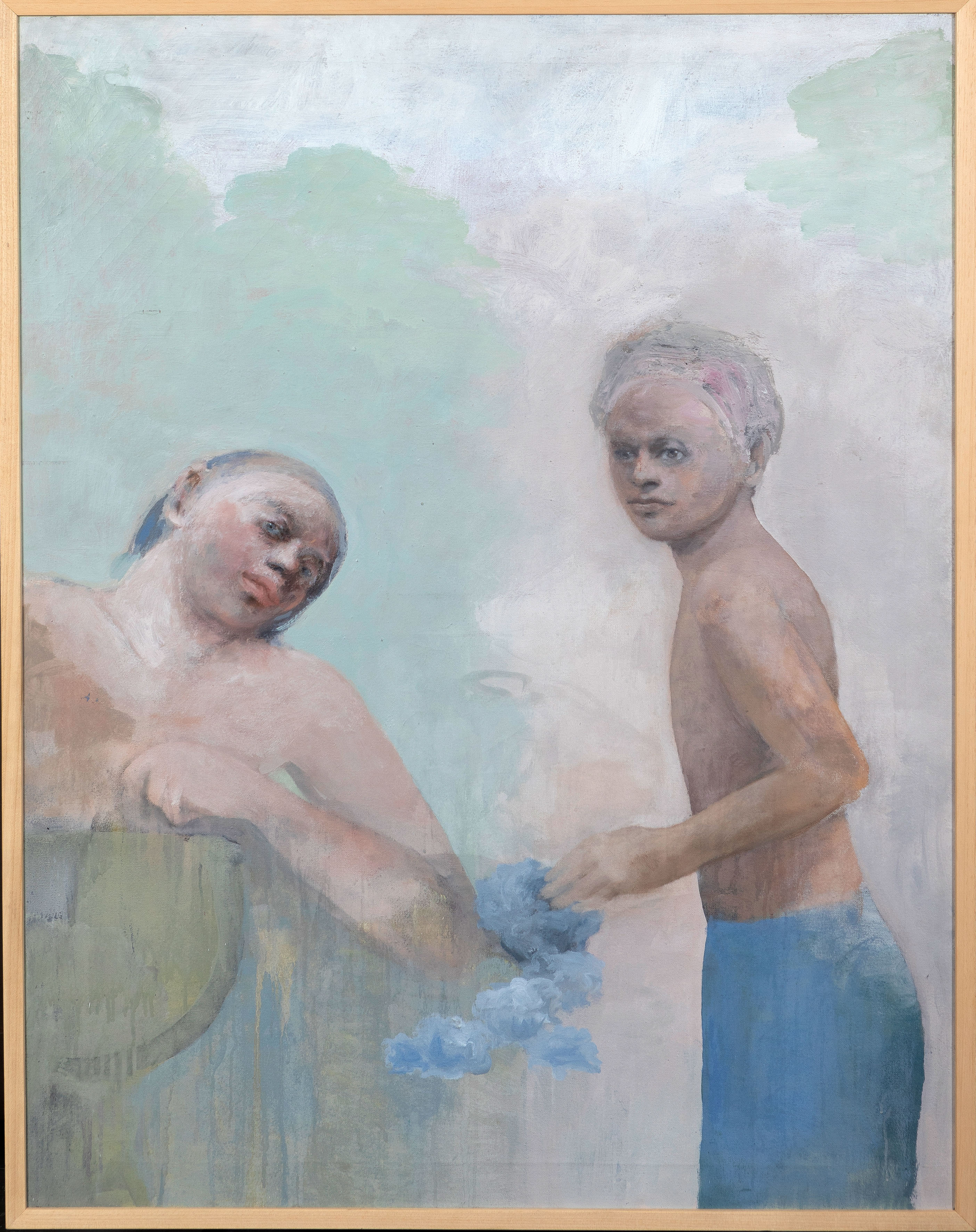 ERNESTO FONTECILLA (Santiago de Chile 1938)
“Dos estudios para un paraíso”. 1992
Óleo sobre...
