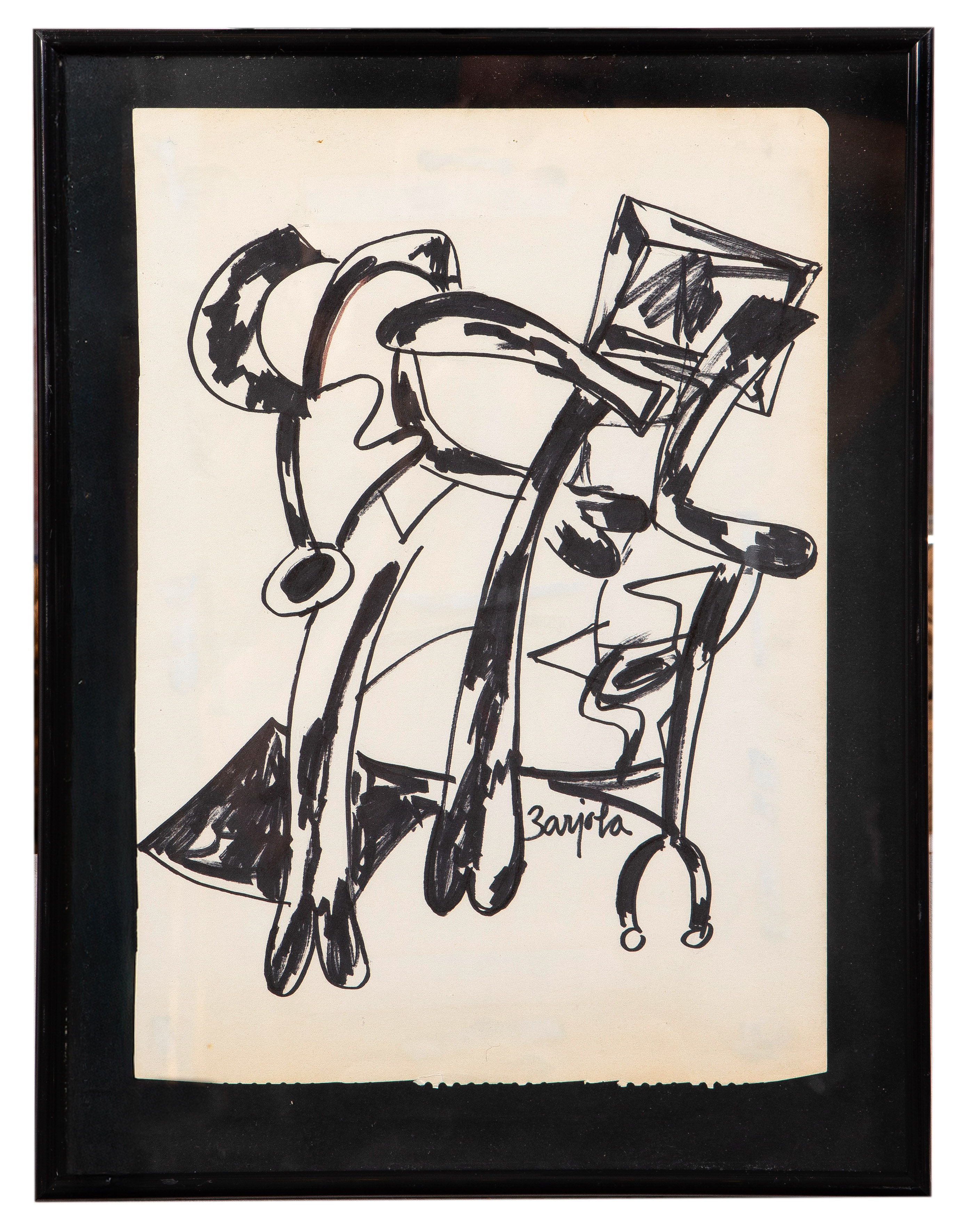 JUAN BARJOLA (Torre de Miguel Sesmero, Badajoz 1919-Madrid 2004)
"Sin título"
Tinta y aguada sobre...