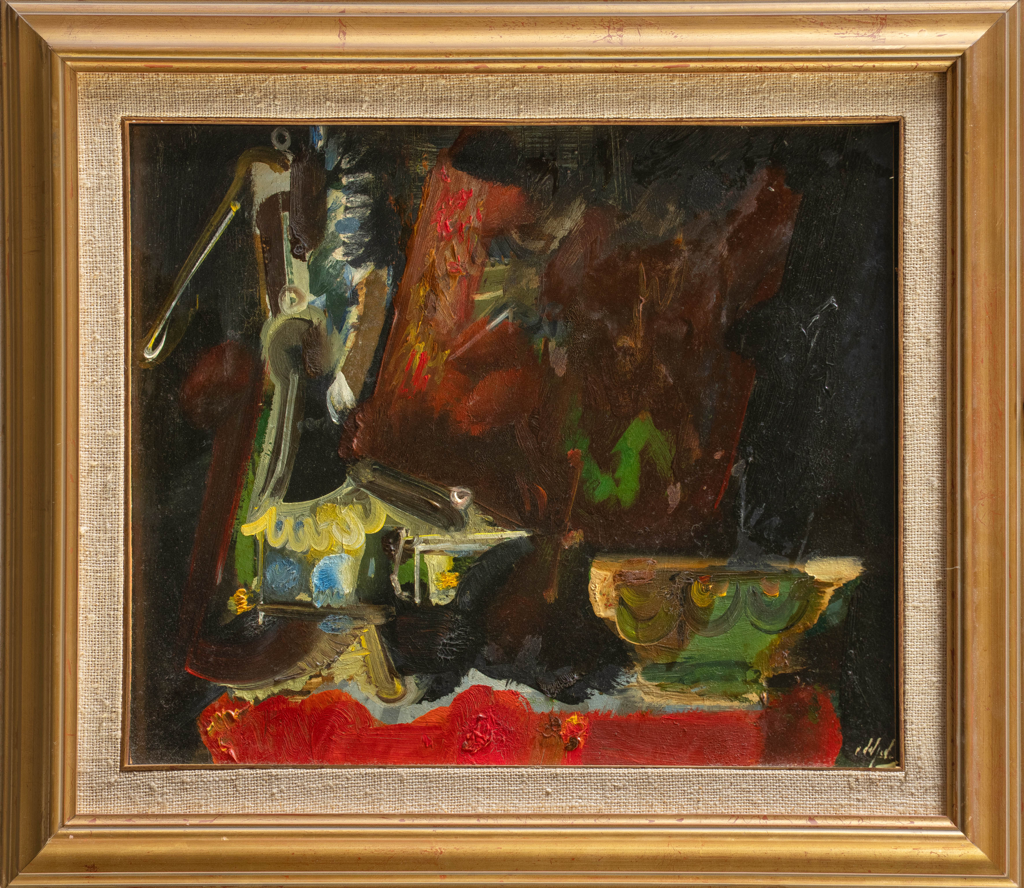ÁLVARO DELGADO (Madrid 1922-2016)
"Sin título"
Óleo sobre tablex
Firmado
Medidas: 36,5 x 46,5 cm.