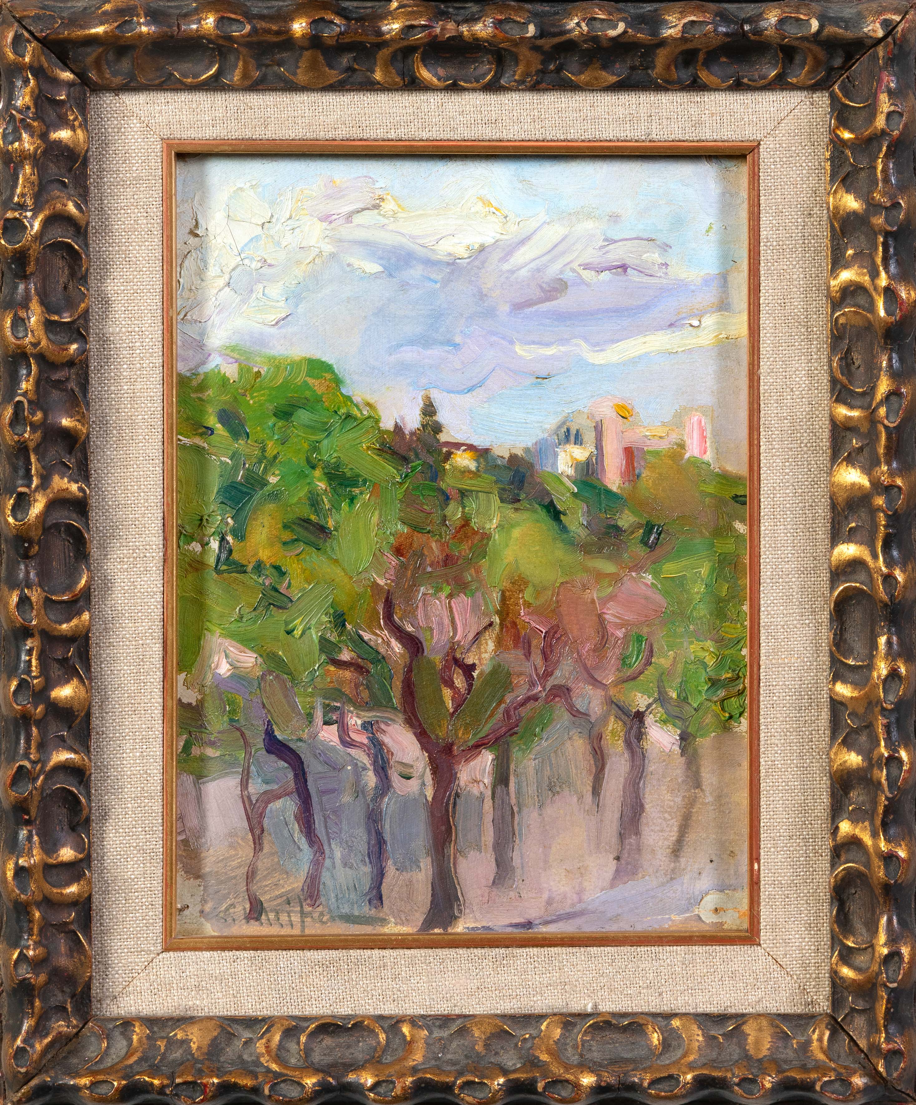 ELISEO MEIFRÉN (Barcelona 1859-1940)
"Estudio para vista de ciudad"
Óleo sobre...