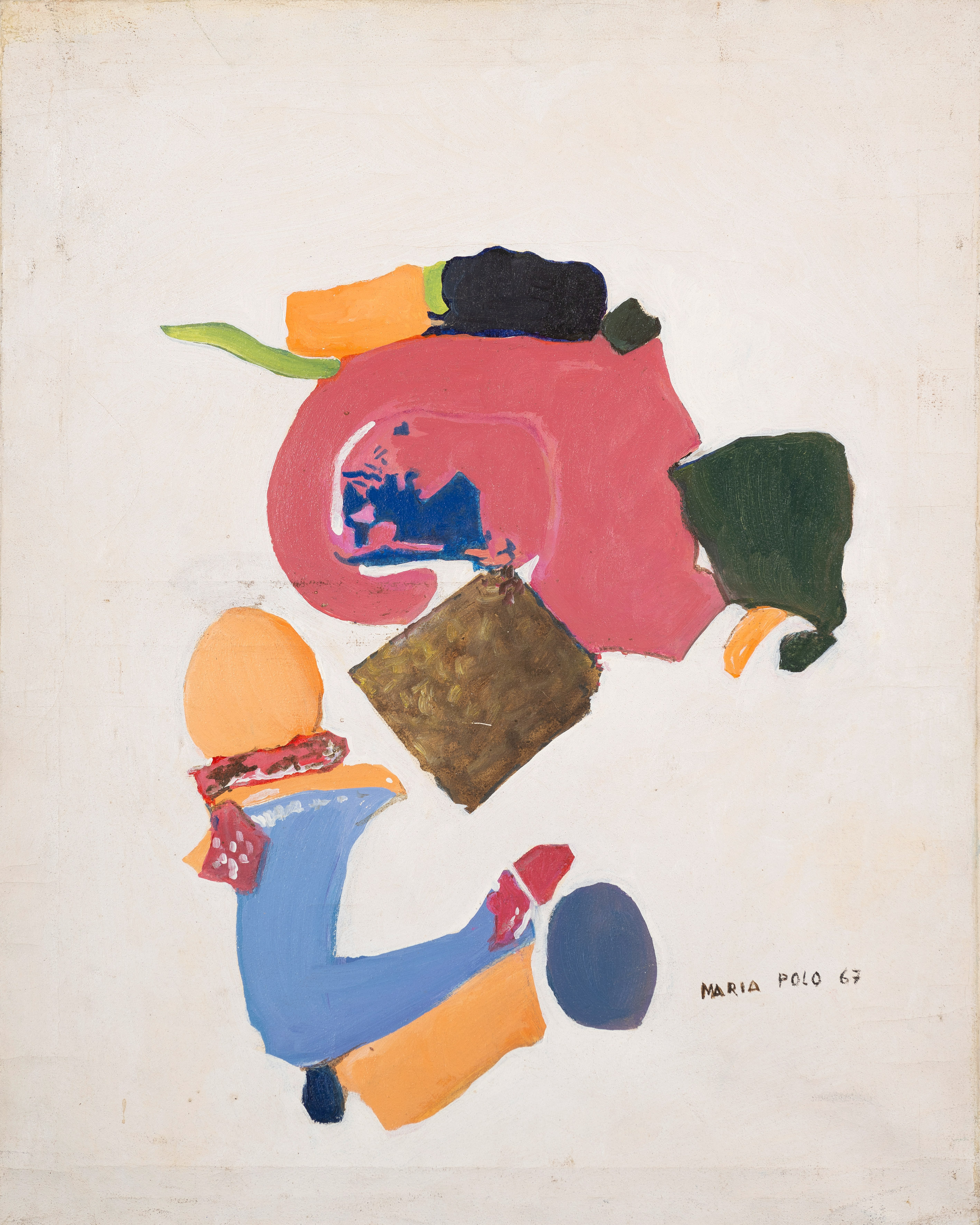 MARÍA POLO (Venecia 1937-Río de Janeiro 1983)
"Sin título". 1967
Óleo sobre lienzo
Firmado y...