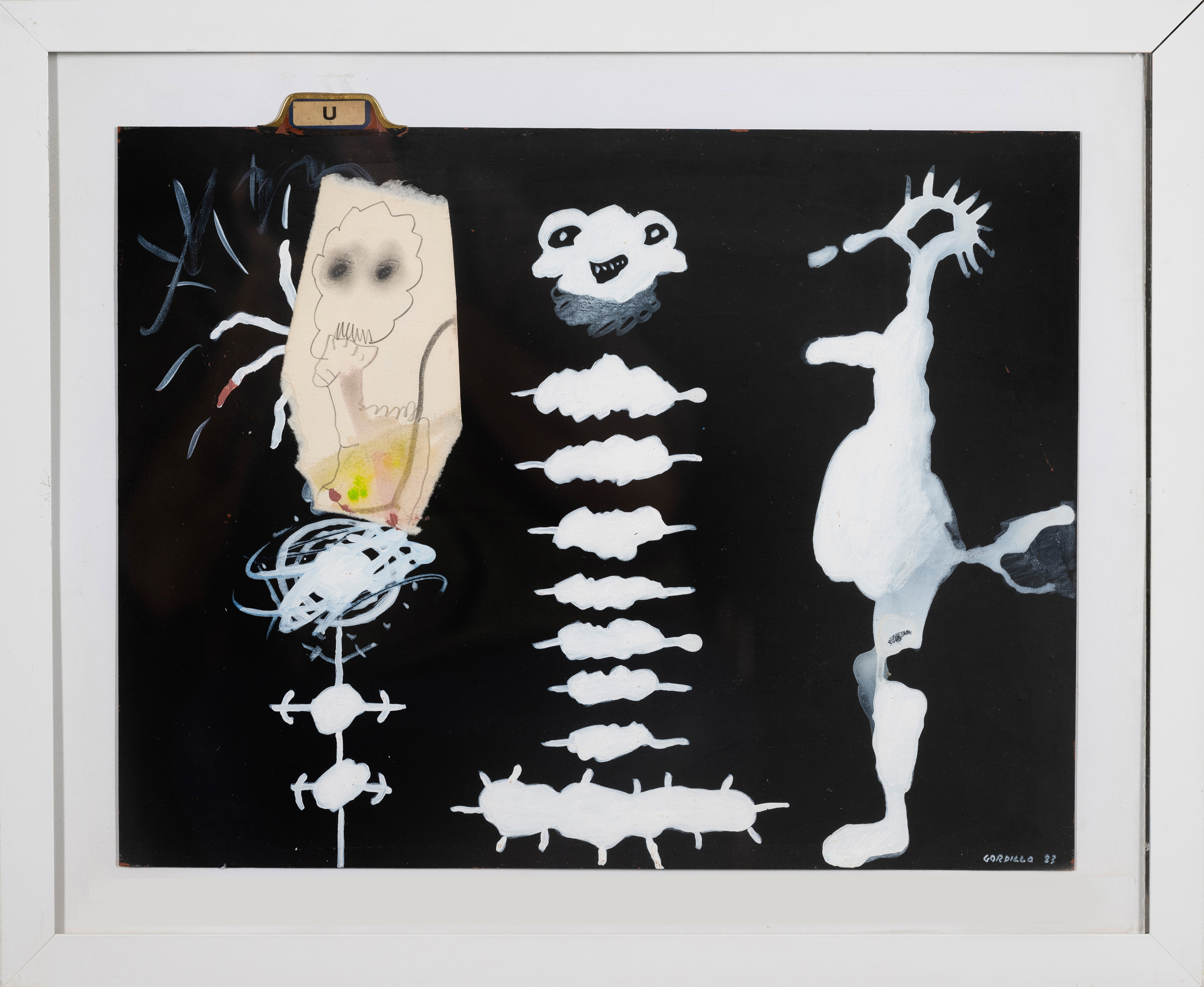 LUIS GORDILLO (Sevilla 1934)
"Personajes". 1983
Acrílico, collage sobre cartón
Firmada y fechado...