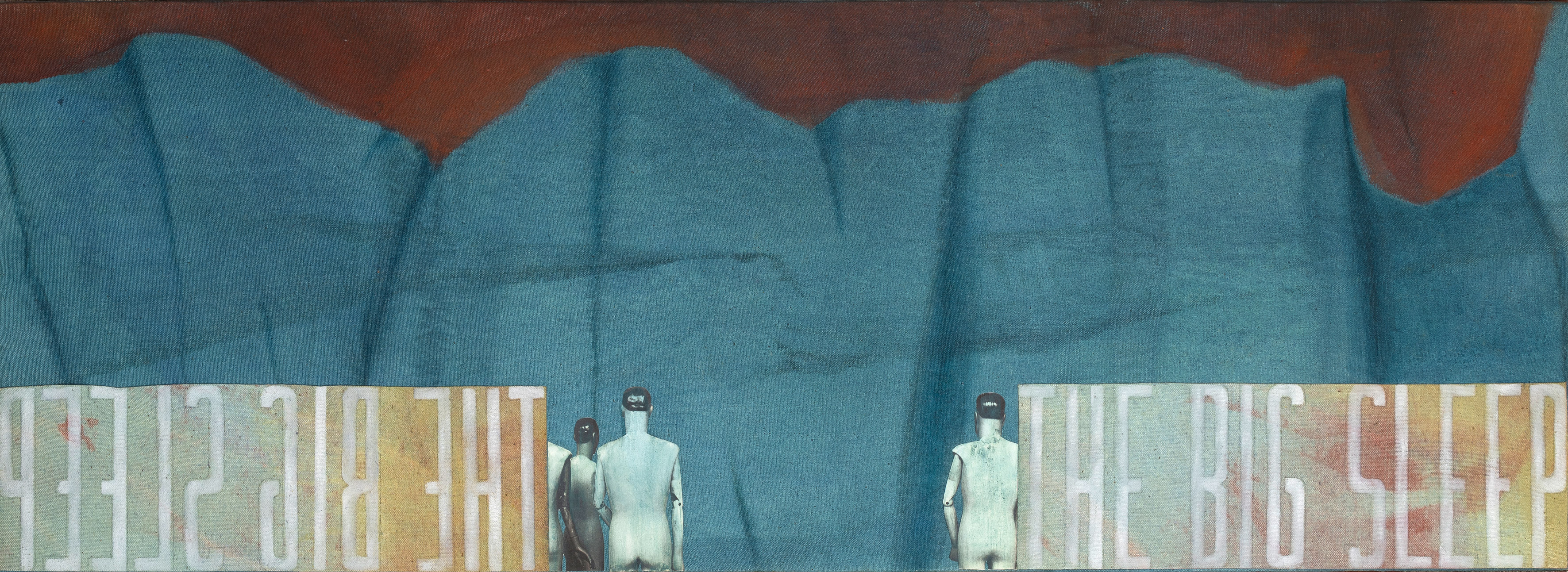 PILAR INSERTIS (Madrid 1959)
"The Big Sleep III". 1994
Óleo y collage sobre lienzo adherido a...