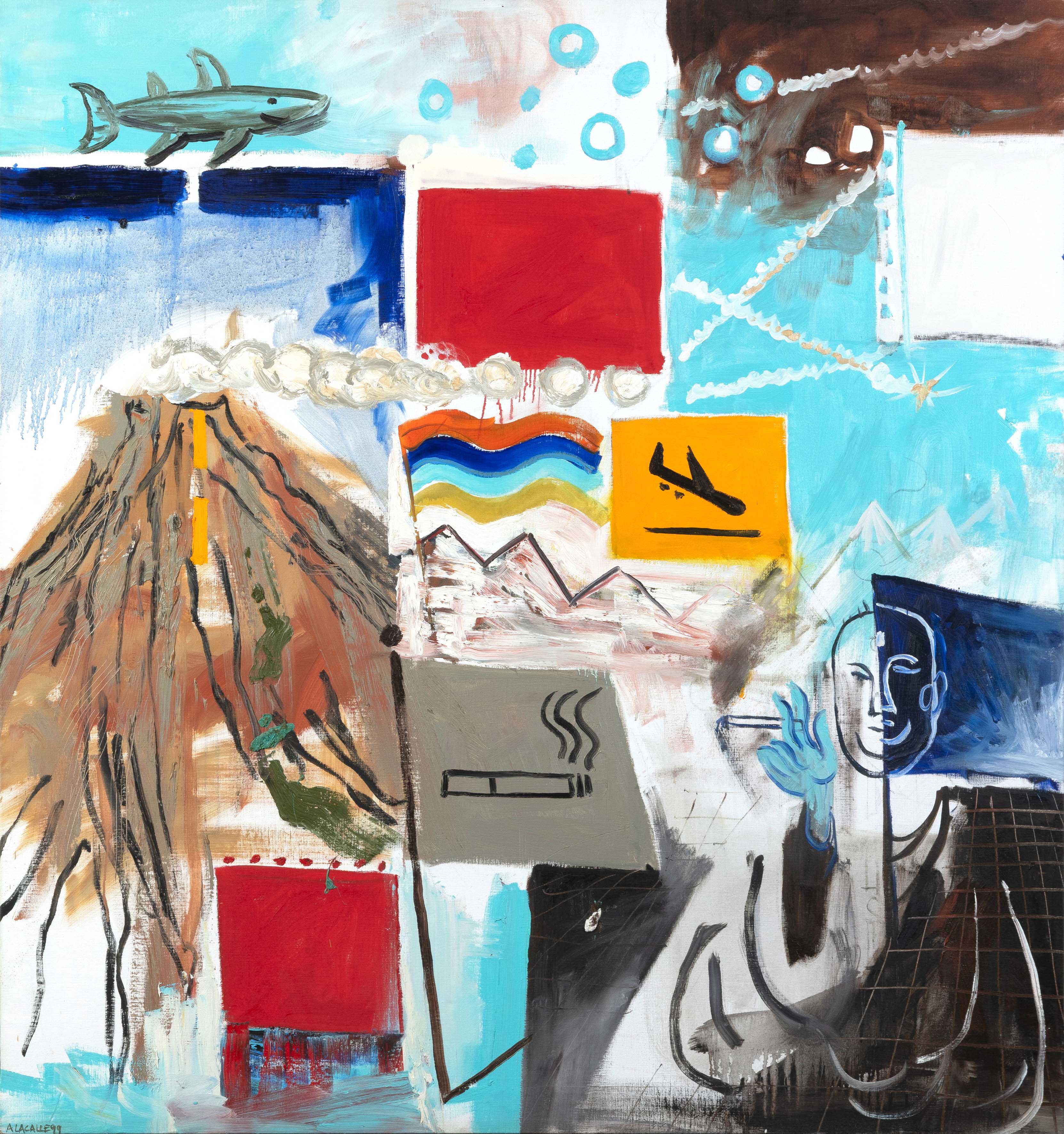ABRAHAM LACALLE (Almería 1962)
"Esfúmate". 1999
Óleo sobre lienzo
Firmado
Al dorso firmado,...