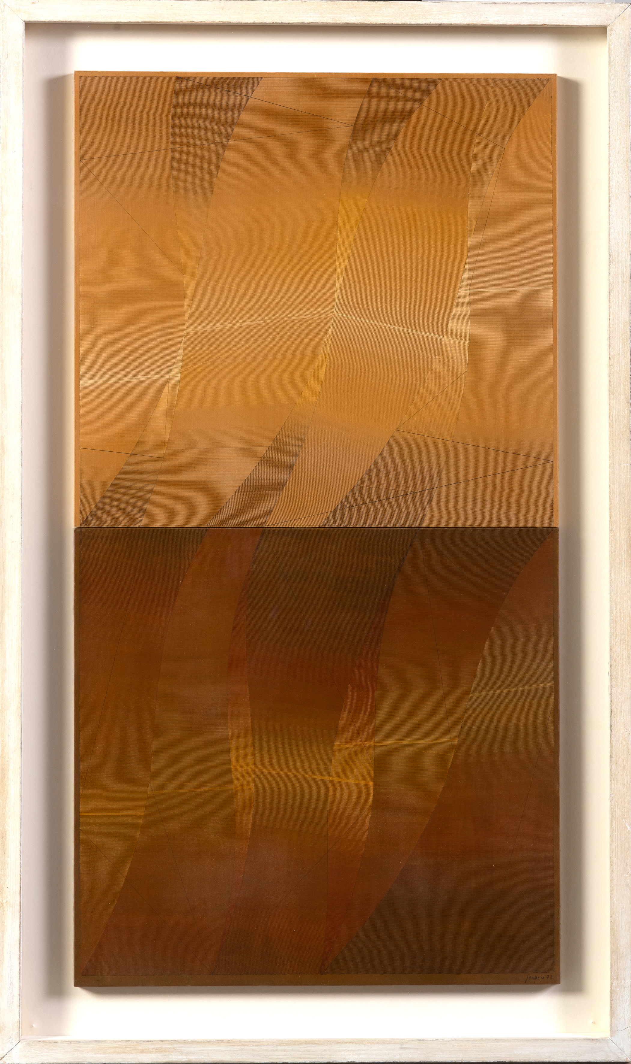 EUSEBIO SEMPERE (Onil 1923-1985)
"Avance de la S". 1978
Óleo sobre tabla (díptico)
Firmado y...