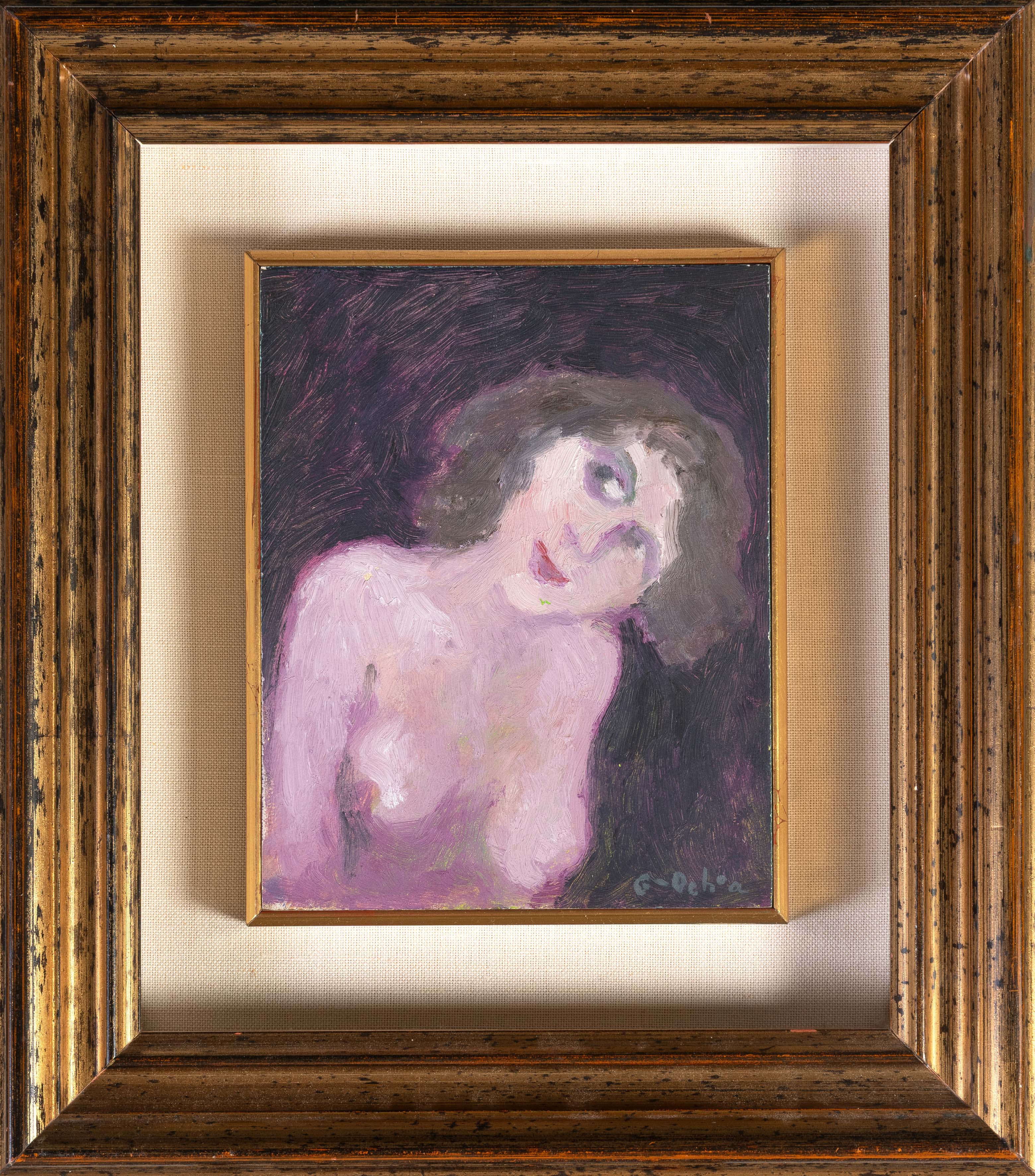 LUIS GARCÍA OCHOA (San Sebastián 1920-Madrid 2019)
"Desnudo rosa"
Óleo sobre lienzo
Firmado