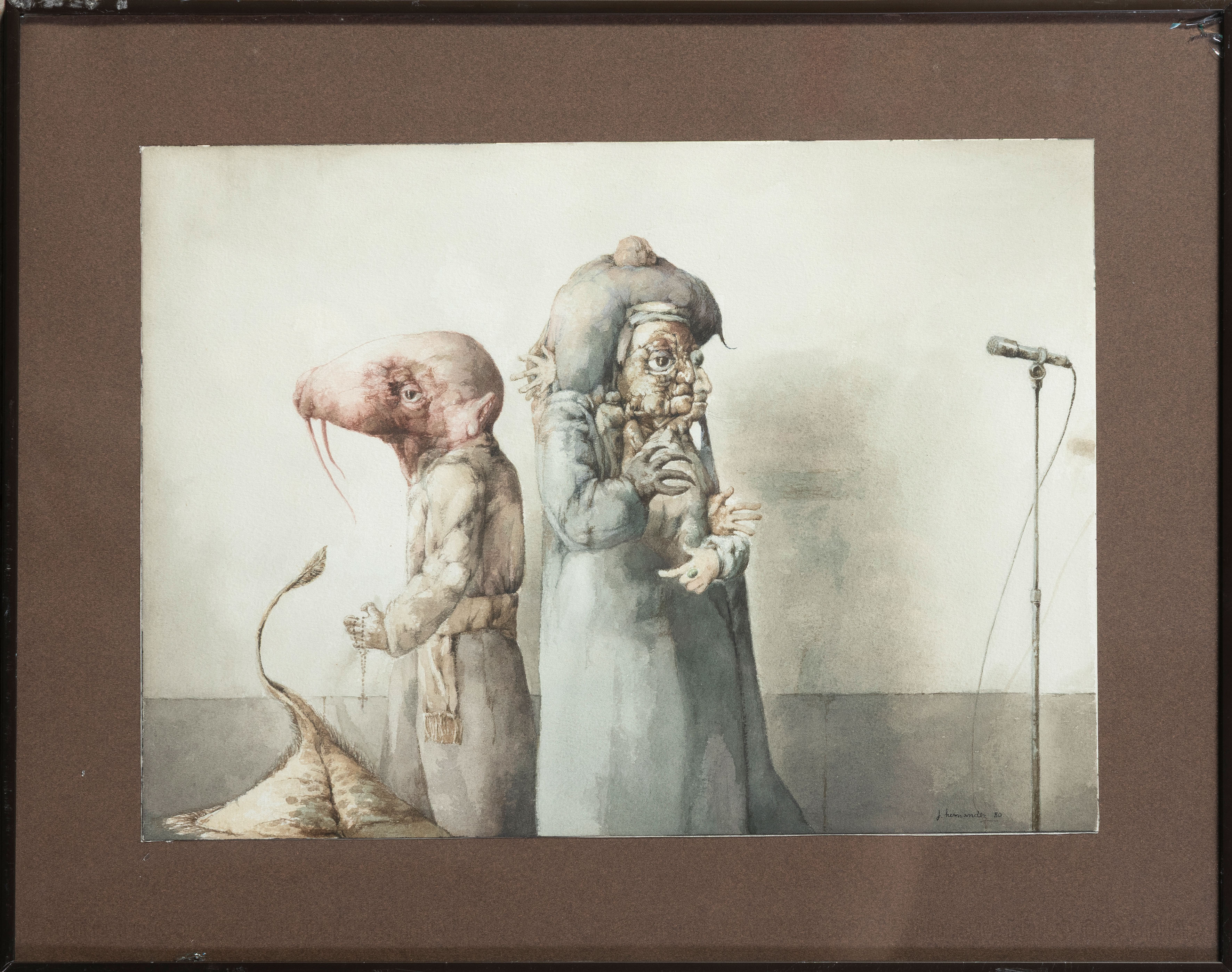 JOSÉ HERNÁNDEZ (Tánger, Marruecos 1944-Málaga 2013)
"Sin título". 1980
Acuarela sobre papel
Firmada...
