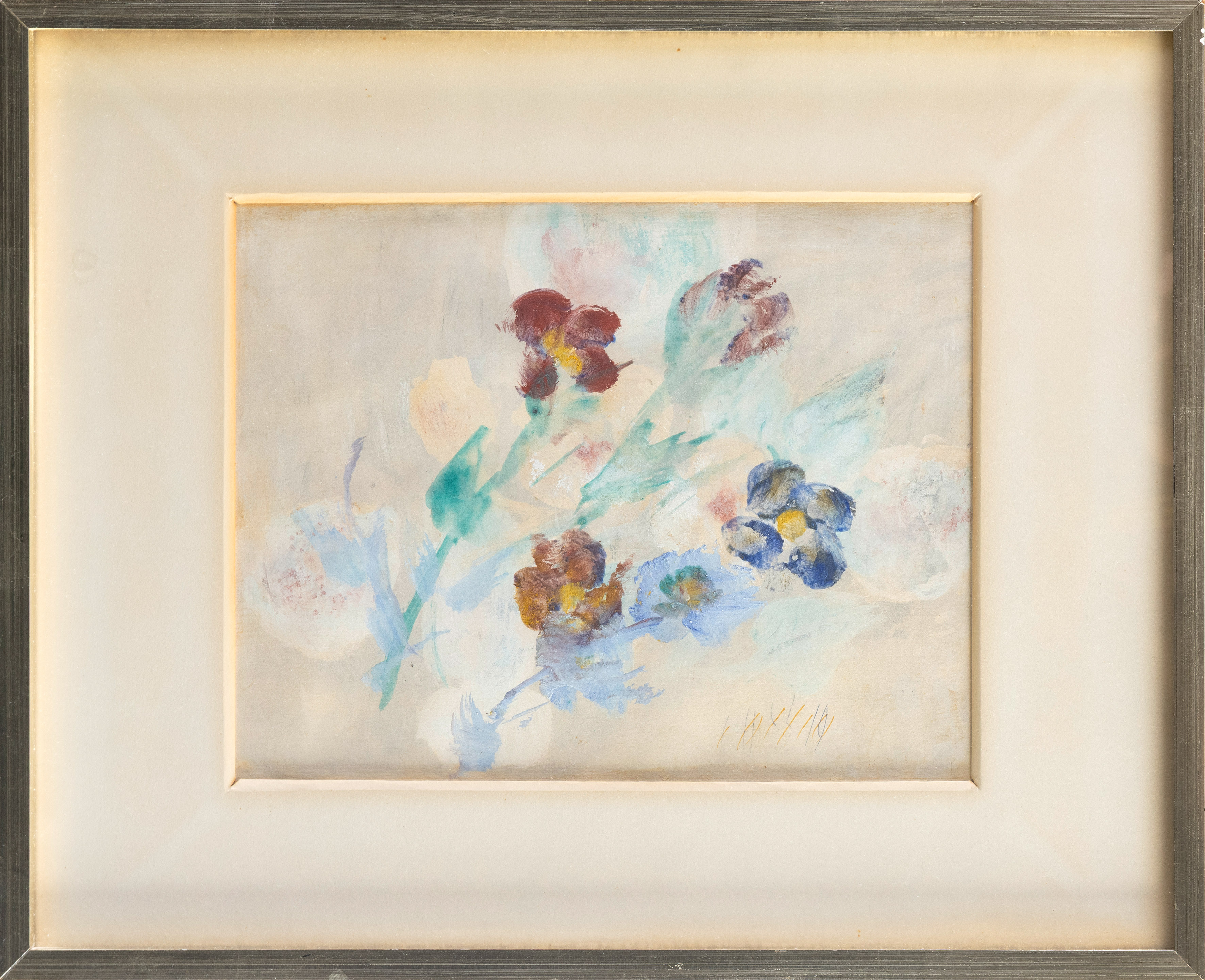 PANCHO COSSIO (Pinar del Río, Cuba, 1894- Alicante, 1970)
“Flores”
Acuarela sobre papel.
Medidas:...