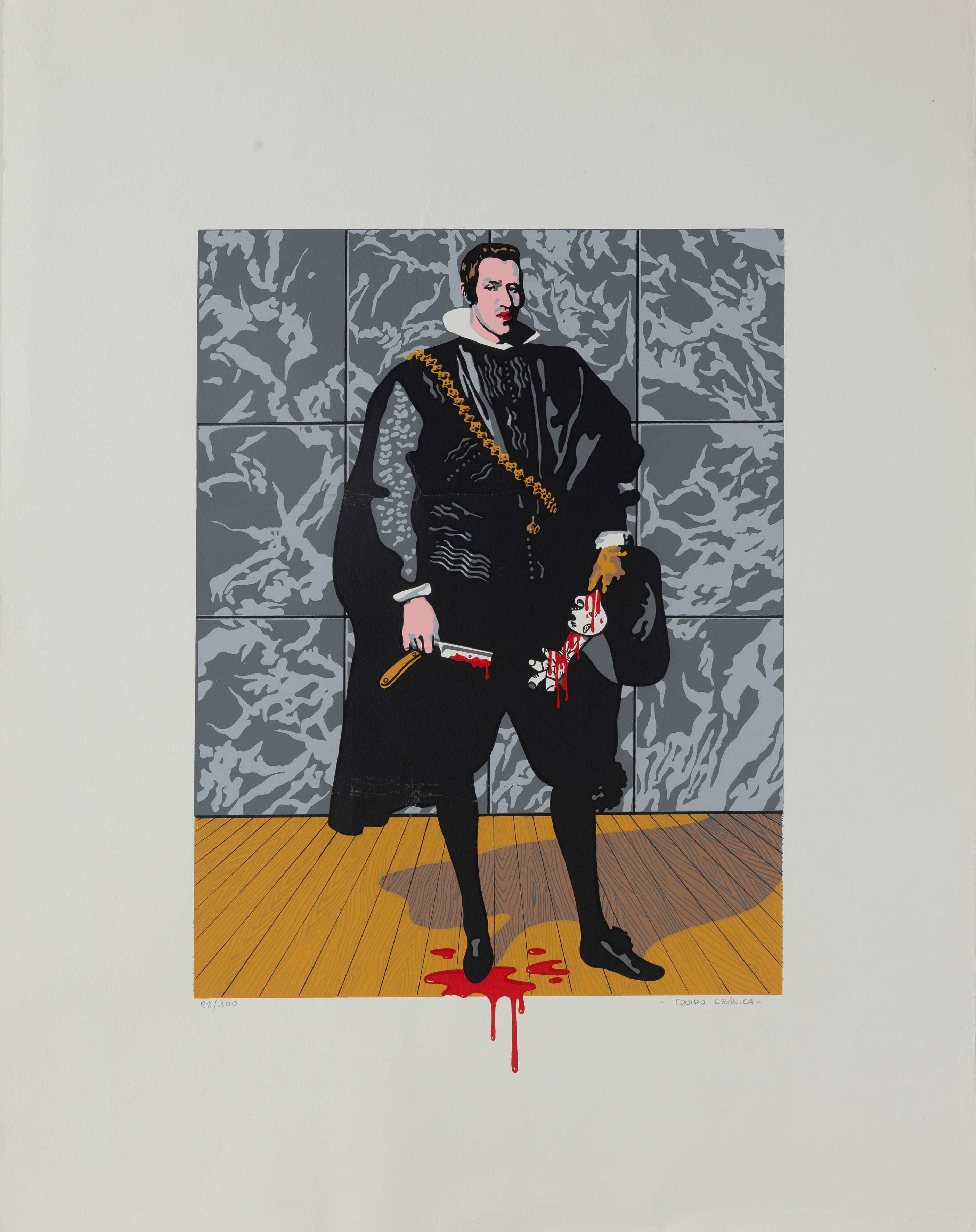 EQUIPO CRÓNICA (Manolo Valdés y Rafael Solbes 1965 - 1981)
"Juego peligroso". 1971
Sérigrafía sobre...