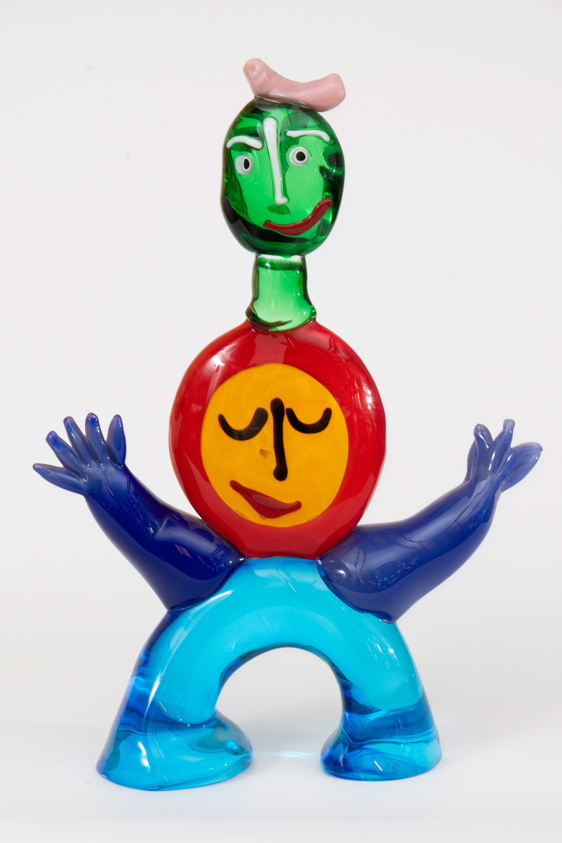JUAN GARCÍA RIPOLLÉS (Castellón de la Plana 1932)
"Figura"c.1990
Escultura en cristal de Murano...