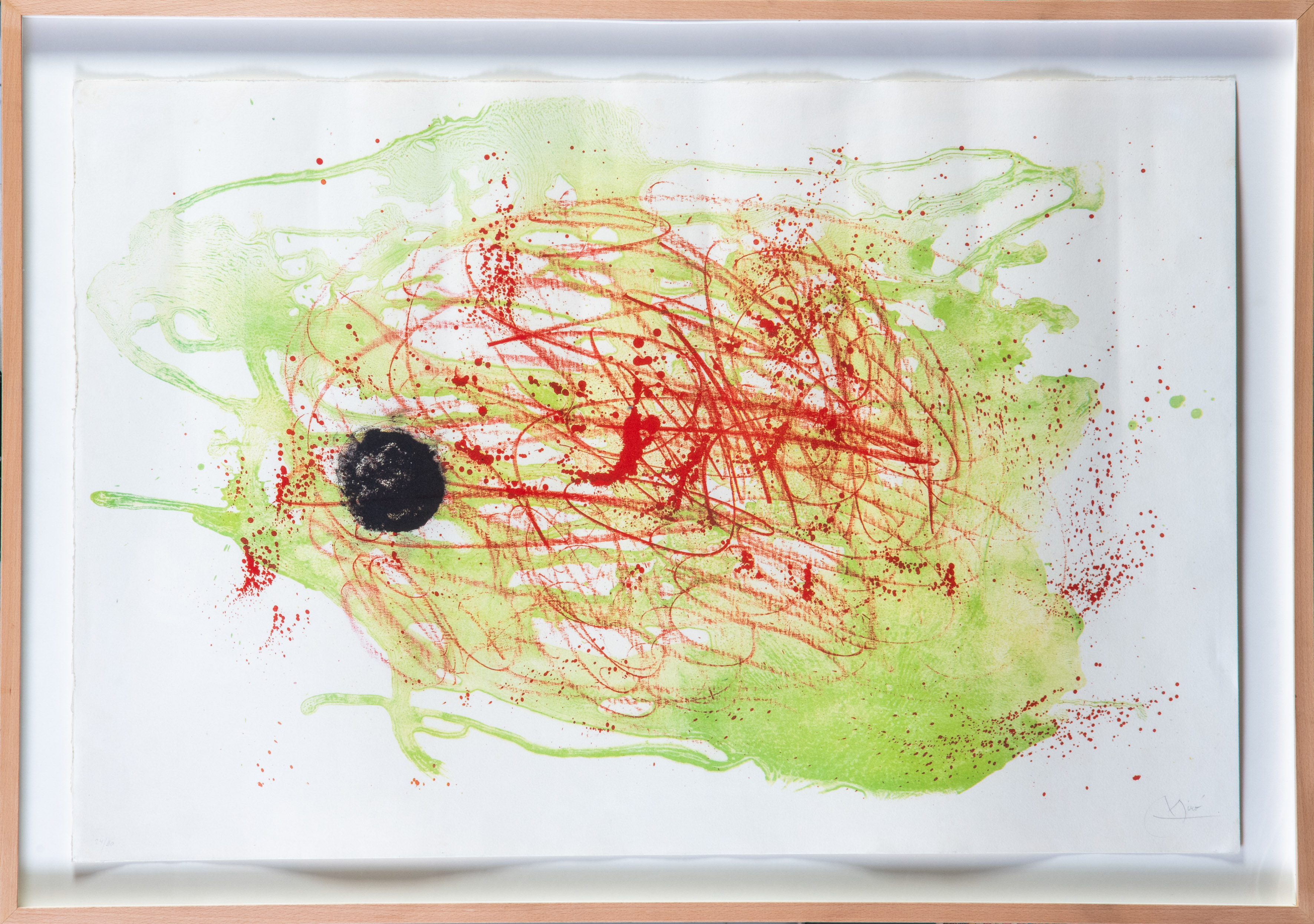 JOAN MIRÓ (Barcelona 1893-Palma de Mallorca 1983)
"Série I Rouge et Vert". 1961
Serigrafía sobre...