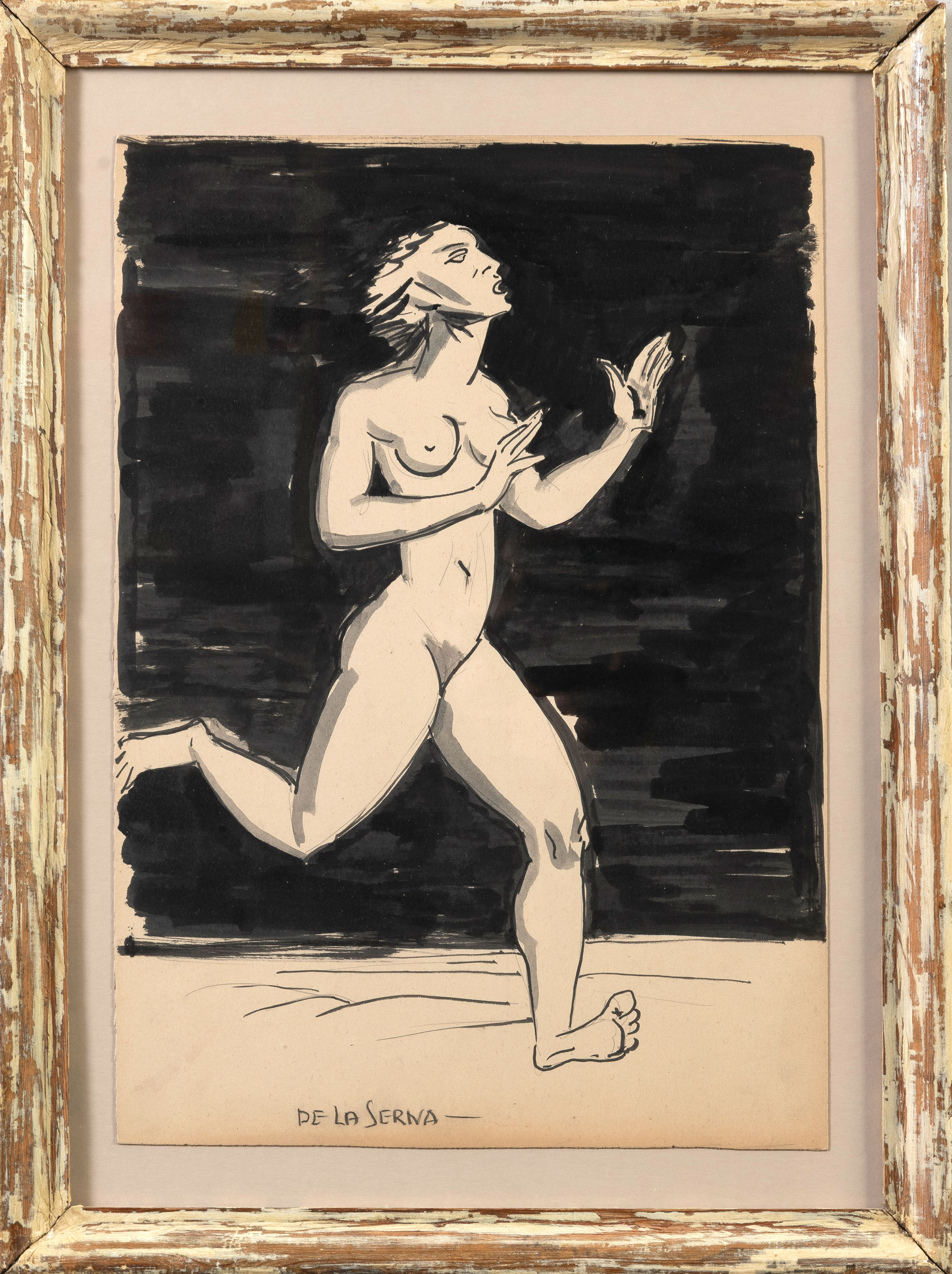 ISMAEL GONZÁLEZ DE LA SERNA (Guadix 1898-París 1968)
"Mujer corriendo. Los Desastres de la Guerra"....