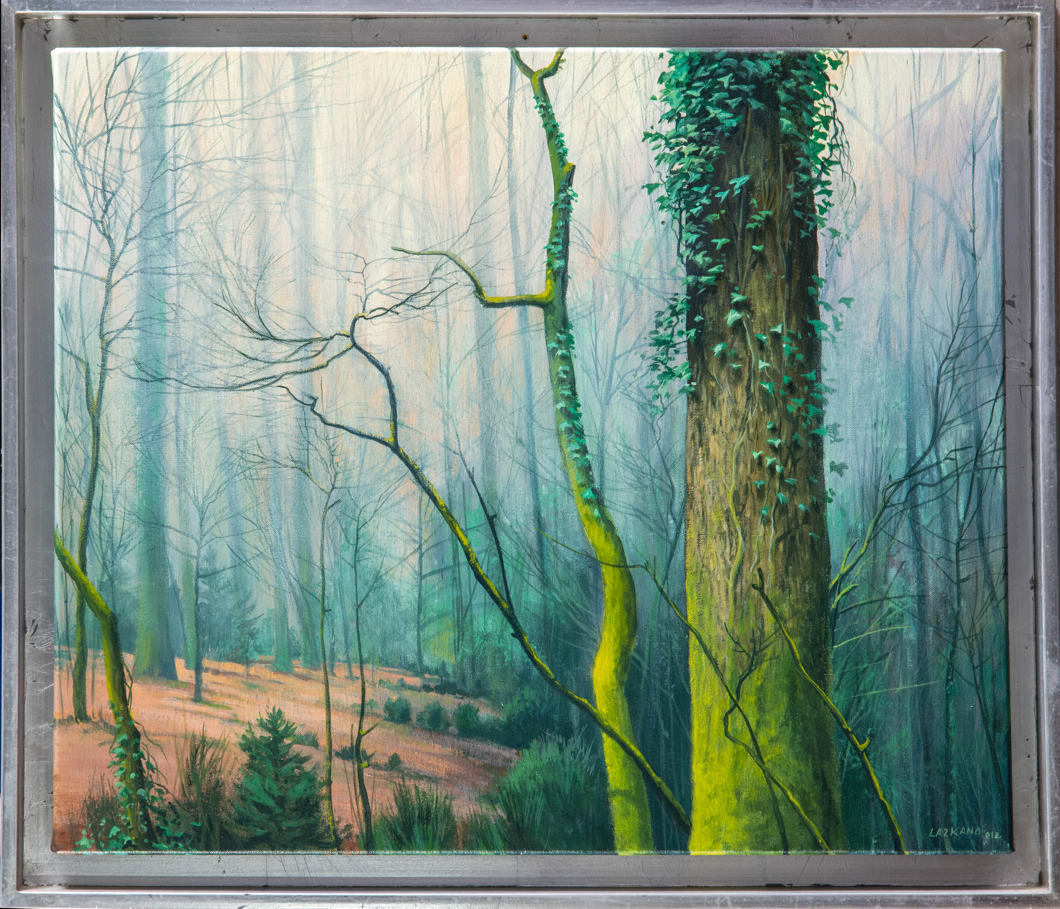   JESÚS MARÍA LAZKANO "Natura imaginis in Arratzu" Óleo  sobre lienzo Firmado