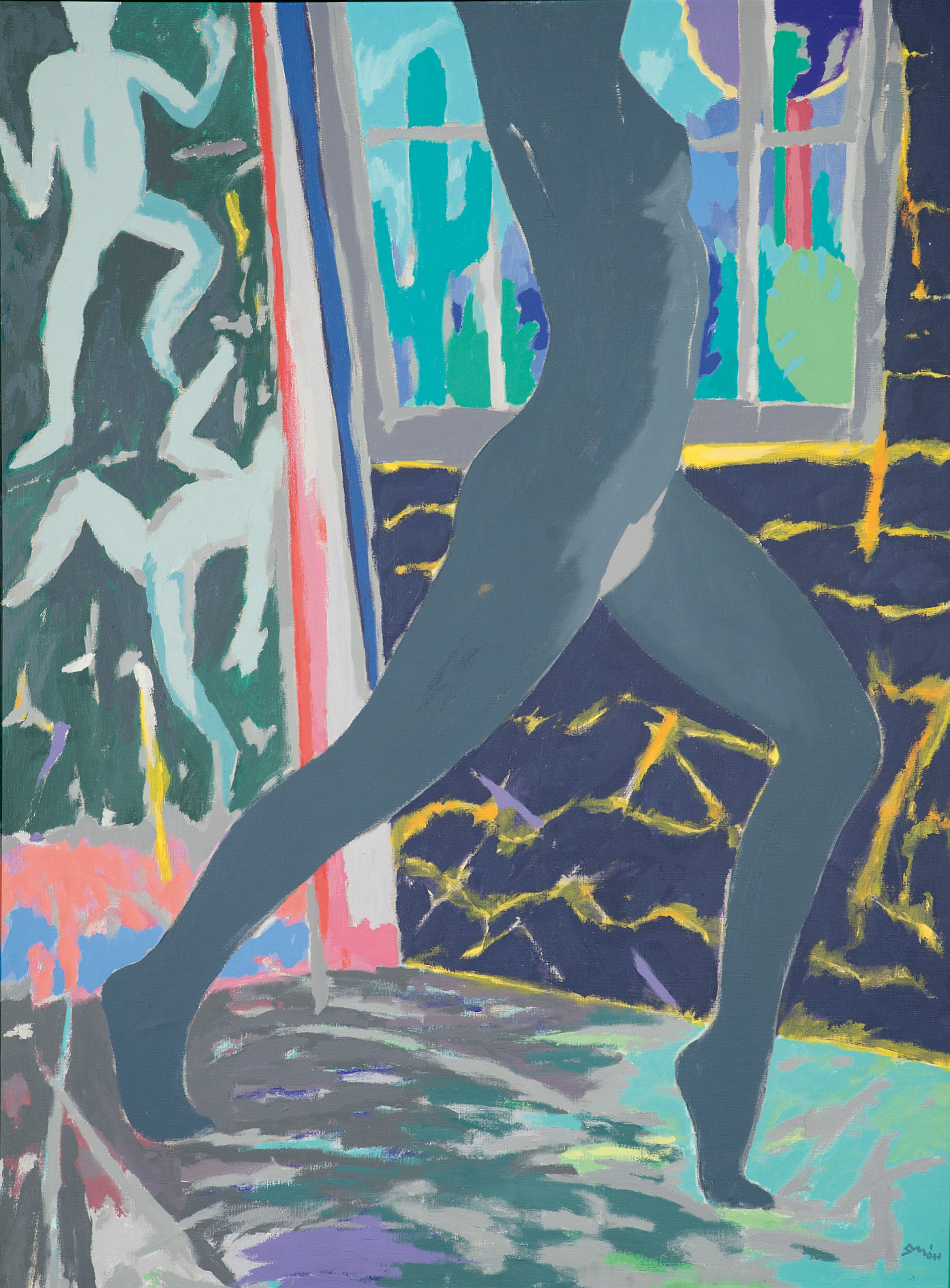 PACO SIMÓN (Barcelona 1954)
"Dancing Fool". 1987
Acrílico sobre lienzo
Firmado
Al dorso firnado y...