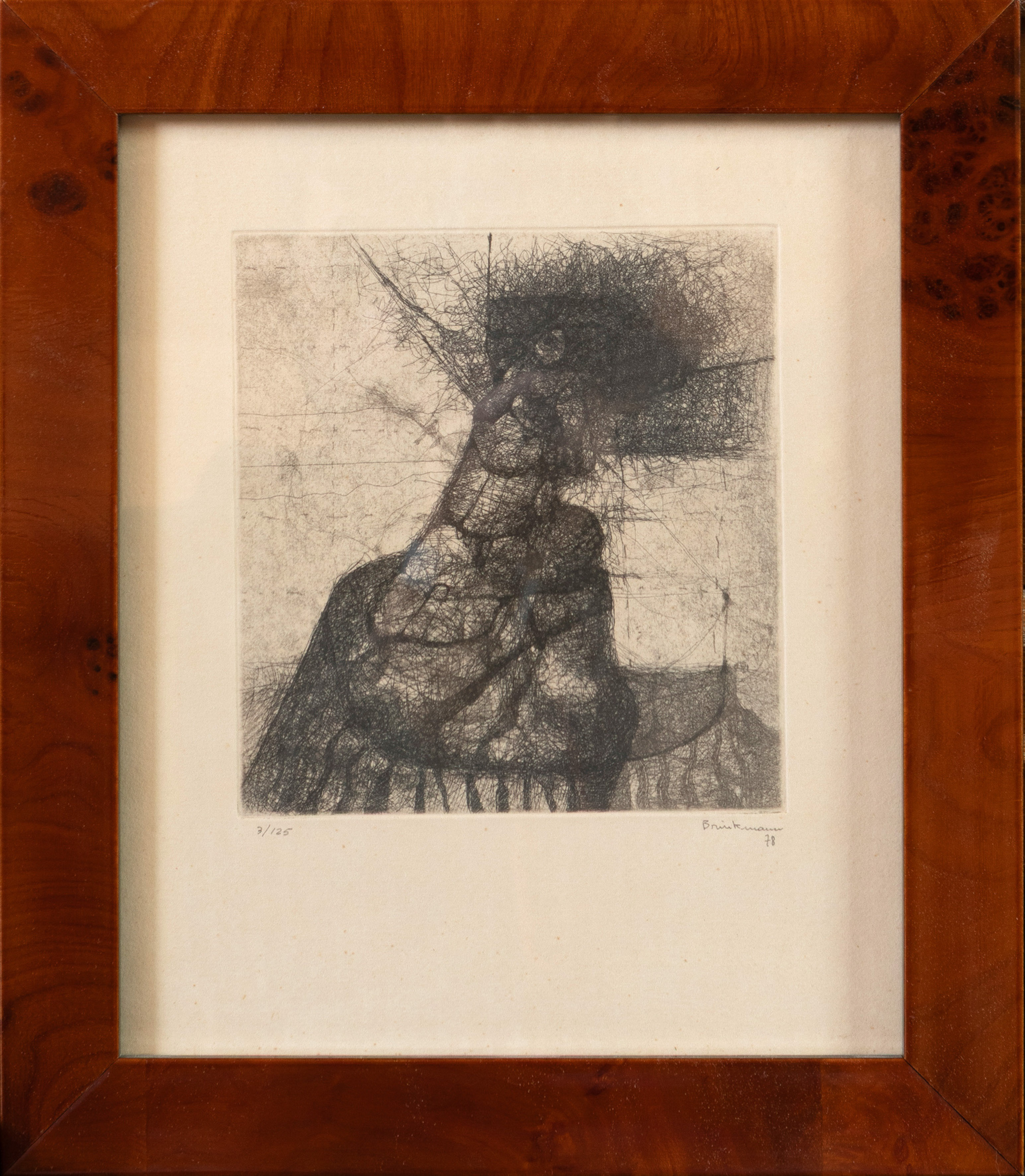 ENRIQUE BRINKMANN (Málaga, 1938)
"Personaje". 1978
Aguafuerte sobre papel
Firmado y fechado a lápiz...