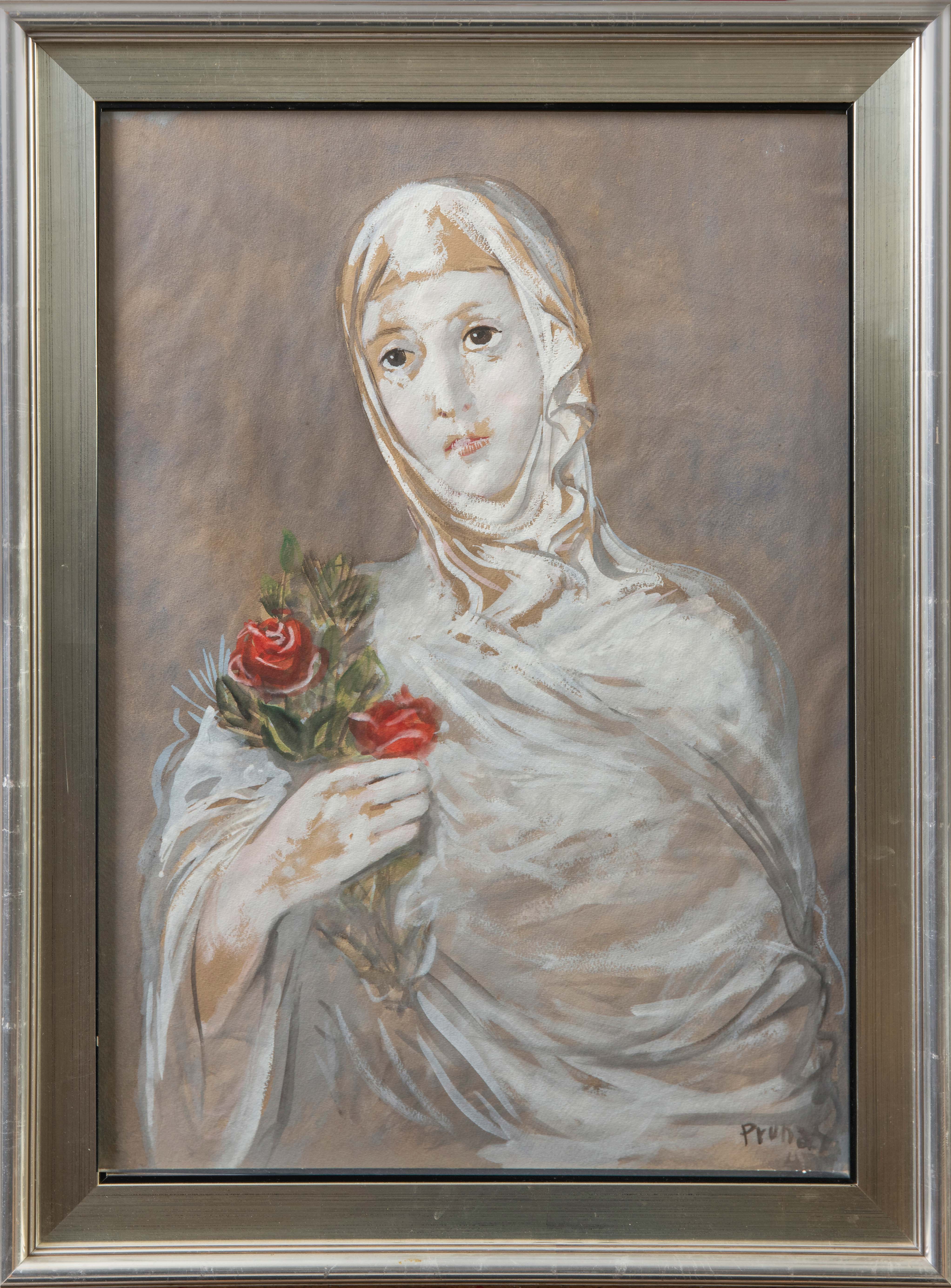 PERE PRUNA (Barcelona, 1904-1977)
"Dama de blanco"
Gouache sobre papel
Firmado
Medidas: 65 x 45 cm.
