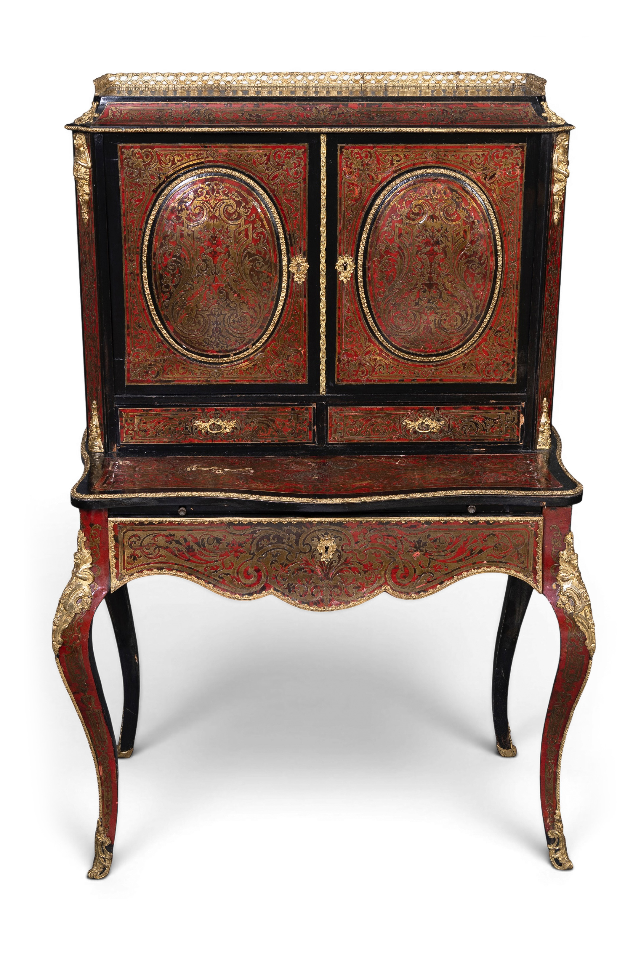 Escritorio Bonheur du Jour, Napoleón III, Francia, ca. 1860.