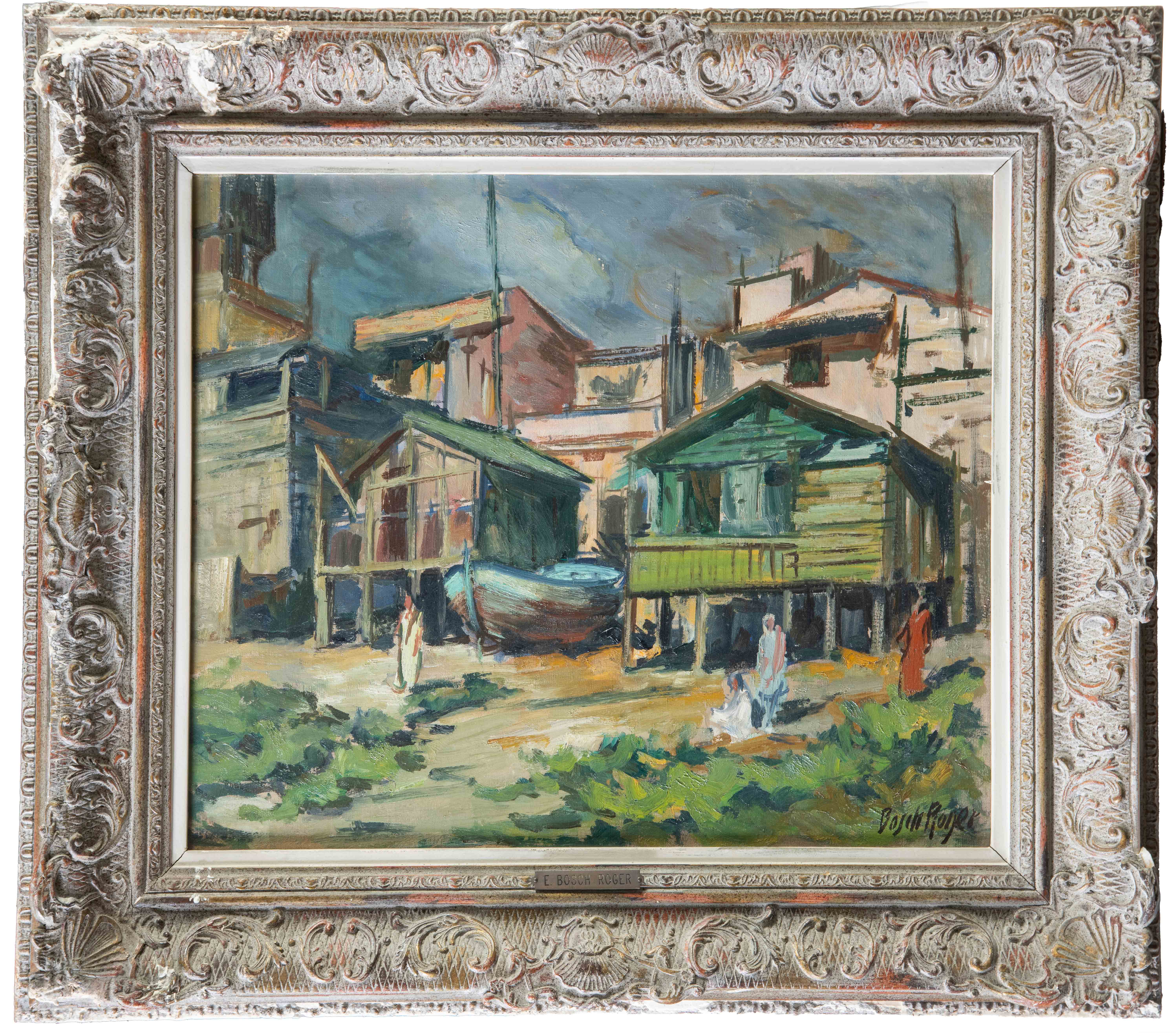 EMILIO BOSCH ROGER (Barcelona, 1894-1980)
"Casas marineras"