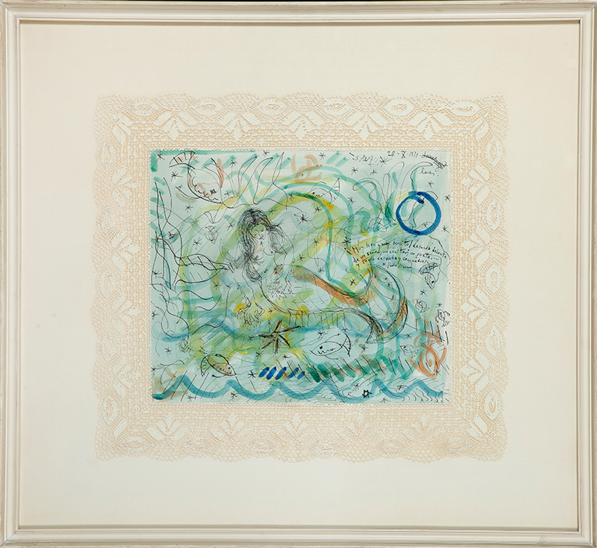 SANTIAGO PALET / RAFAEL ALBERTI
"Los sueños de Picasso (La Sirena)" 1971
Tinta negra, acuarela y...