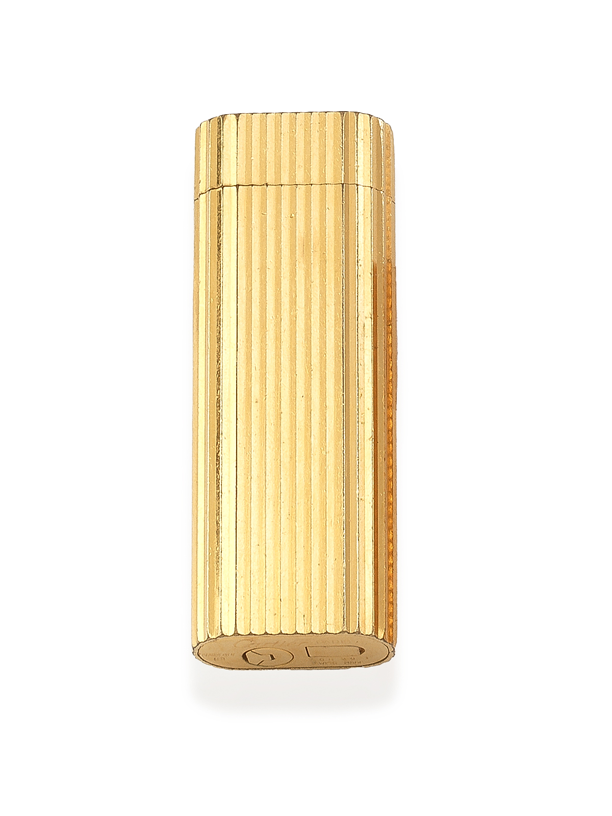 ¨CARTIER¨ MECHERO EN PLAQUÉ DE ORO DE LA FIRMA CARTIER.