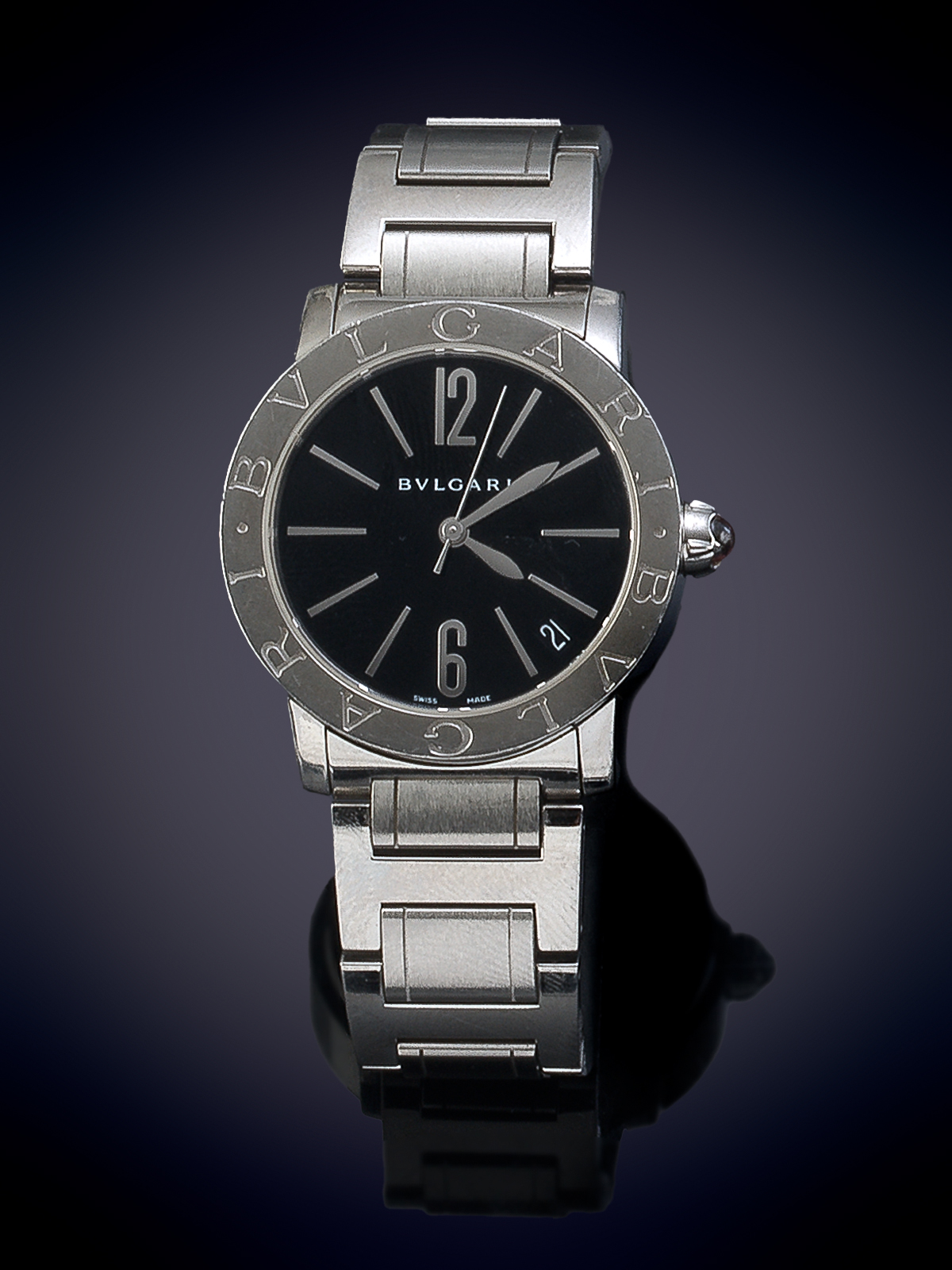  BVLGARI BVLGARI. RELOJ DE PULSERA PARA SEÑORA CON CAJA Y BRAZALETE EN ACERO. RELOJ ATEMPORAL DESDE LOS ÑOS 70. EL DOBLE LOGOTIPO GRABADO EN EL BISEL ES UN DISTINTIVO DE LA CASA INSPIRADO EN LAS ANTIGUAS MONEDAS ROMANAS CIRCULARES. CAJA DE 33MM, MOVIMIENT